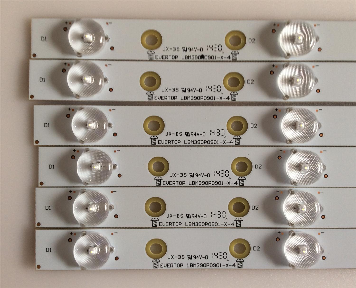 KID DE LED´S PARA TV ( 6 PIEZAS ) / VIZIO / LBM390P0901-X-4 / PANEL TPT390J1-HVN04 Rev S000S / MODELO E390I-B1E LTYWPSCQ - Imagen 2