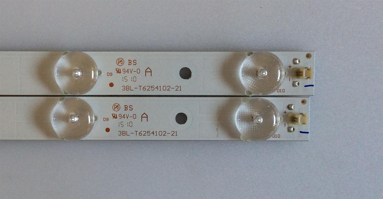 KIT DE LED'S PARA TV (2 PIEZAS) / QUASAR / 3BL-T6254102-21 / JS-LY23FCBD-0026 / 2301032D900472 / PANEL HK315LEDM-OH3UH /  - Imagen 2