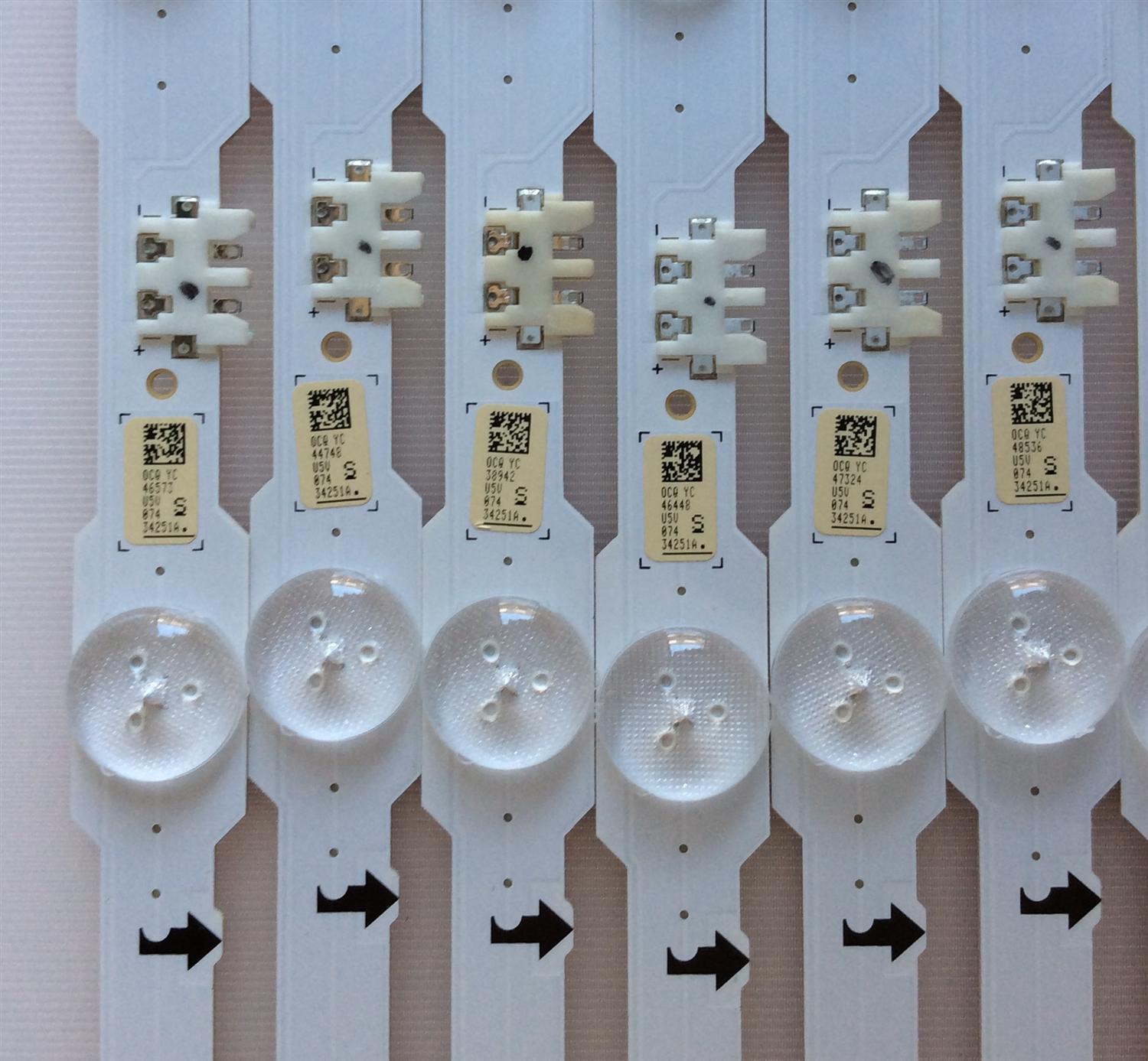 KIT DE LED'S PARA TV (14 PIEZAS) / SAMSUNG / BN96-34251A / BN96-34252A / 34251A / 34252A / LM41-00105G / PANEL CY-WJ065FGAV3H / CY-GH055HGEV4H / MODELOS UN55HU6830FXZA UN55HU6840FXZA KS02 - Imagen 2
