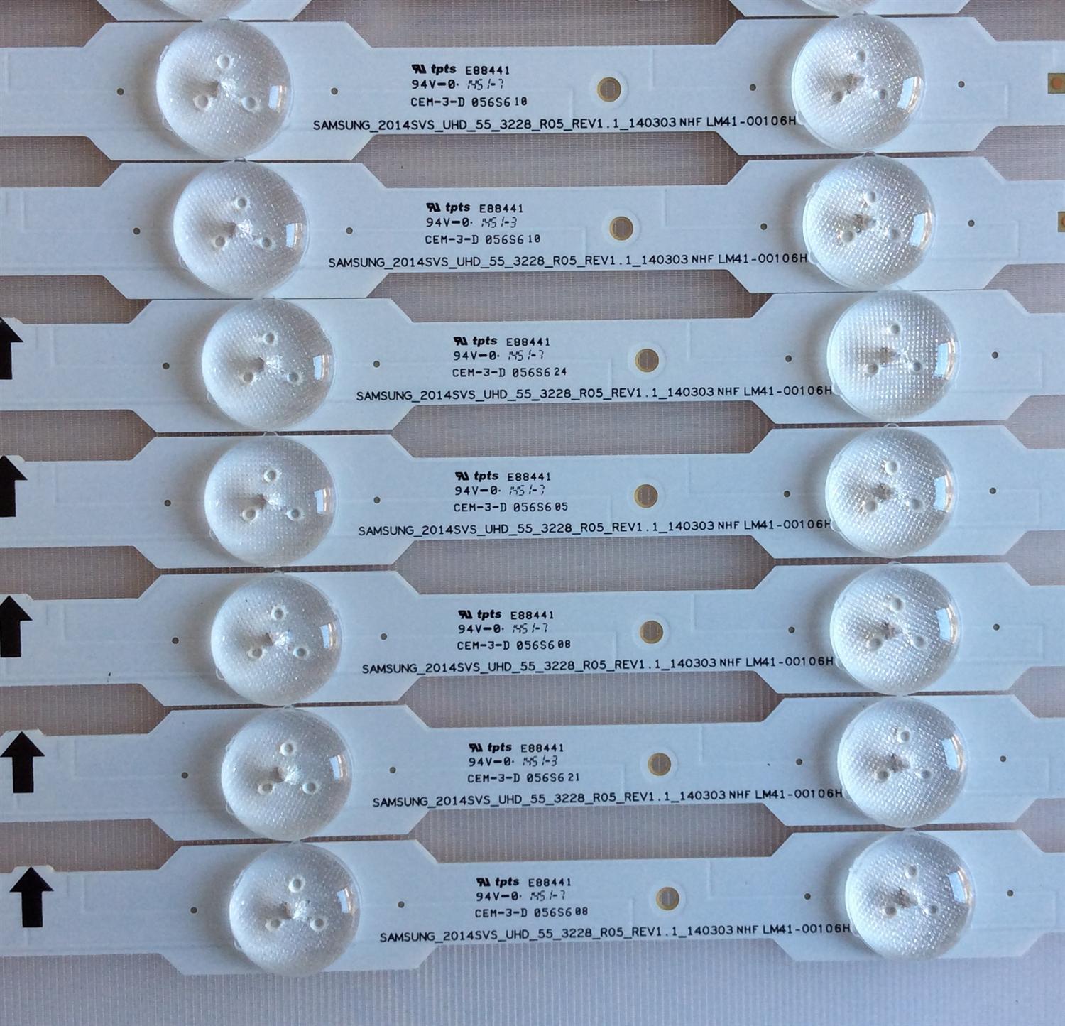 KIT DE LED'S PARA TV (14 PIEZAS) / SAMSUNG / BN96-34251A / BN96-34252A / 34251A / 34252A / LM41-00105G / PANEL CY-WJ065FGAV3H / CY-GH055HGEV4H / MODELOS UN55HU6830FXZA UN55HU6840FXZA KS02 - Imagen 5