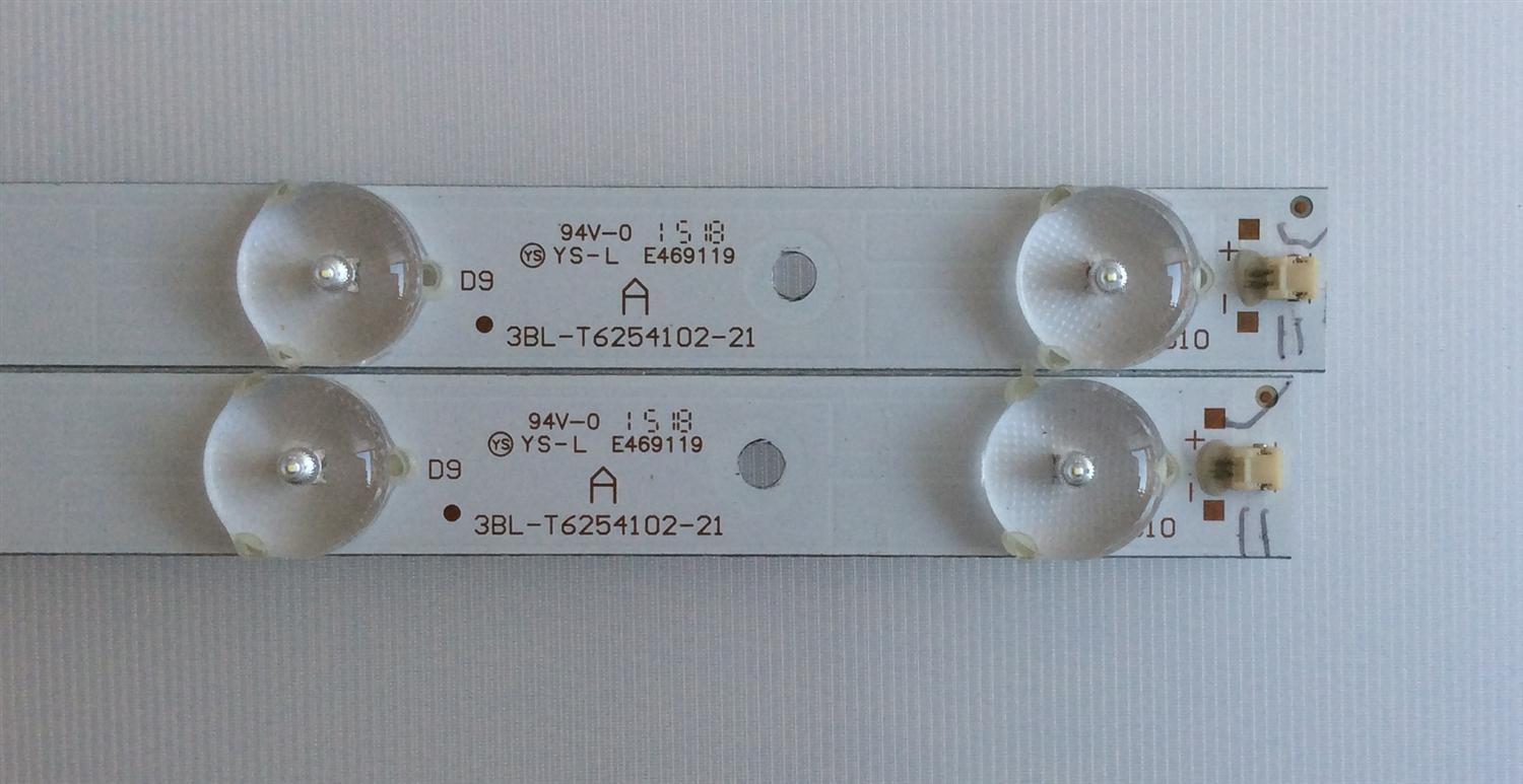 KIT DE LED´S PARA TV ( 2 PIEZAS ) / APEX / 3BL-T6254102-21 / 2301032D900472 / PANEL HK315LEDM / MODELO LE32D5 - Imagen 2