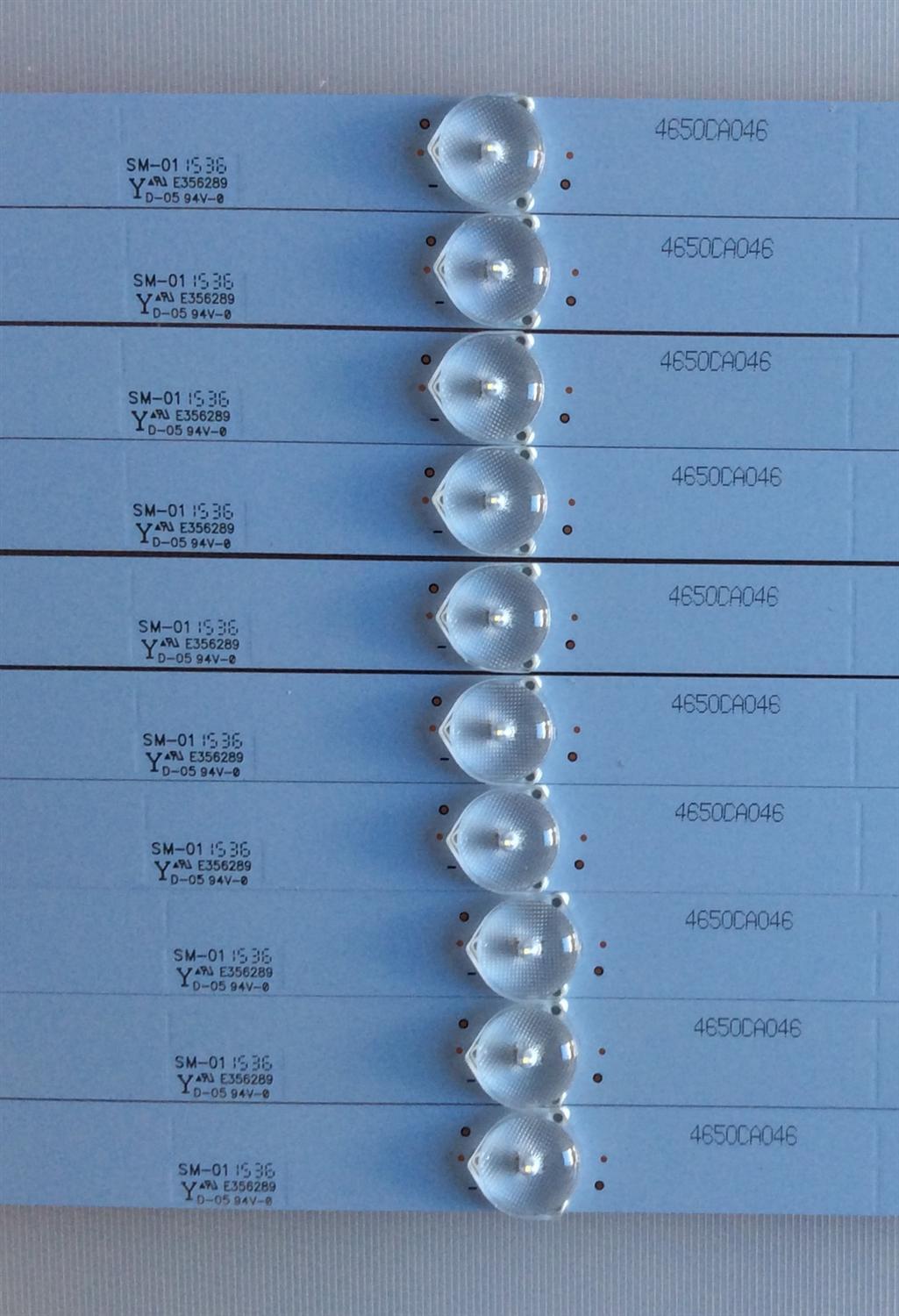 KIT DE LED'S PARA TV (10 PIEZAS) / ELEMENT / A-CNBW50D563 / 4650CA046 / 21004041 / CD25V3P2 / PANEL'S YC+4650CA046 / YC+4650CA025 / YC+4650CA026 / T500HVN07.1 / MODELO ELEFW505 / SE50FR - Imagen 3