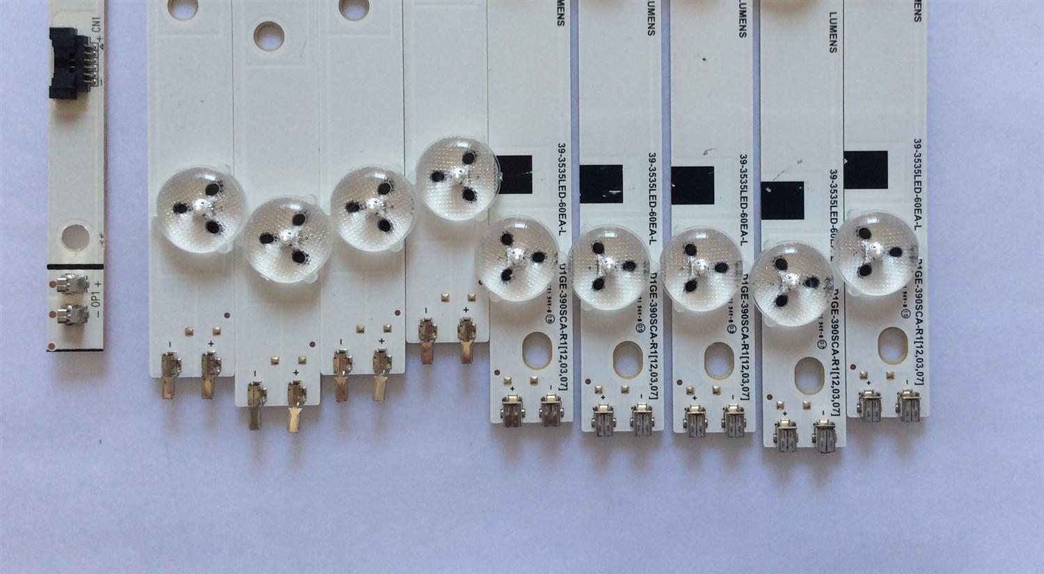 KIT DE LED'S PARA TV  SAMSUNG (9 PIEZAS) BN96-28328A / BN96-28329A / PANEL CY-DE390BGMV1H / MODELO UN39FH5000FXZA / NOTA IMPORTANTE : KIT CUENTA ORIGINALMENTE 10  PIEZAS ((INCOMPLETO 9 PIEZAS))   - Imagen 2
