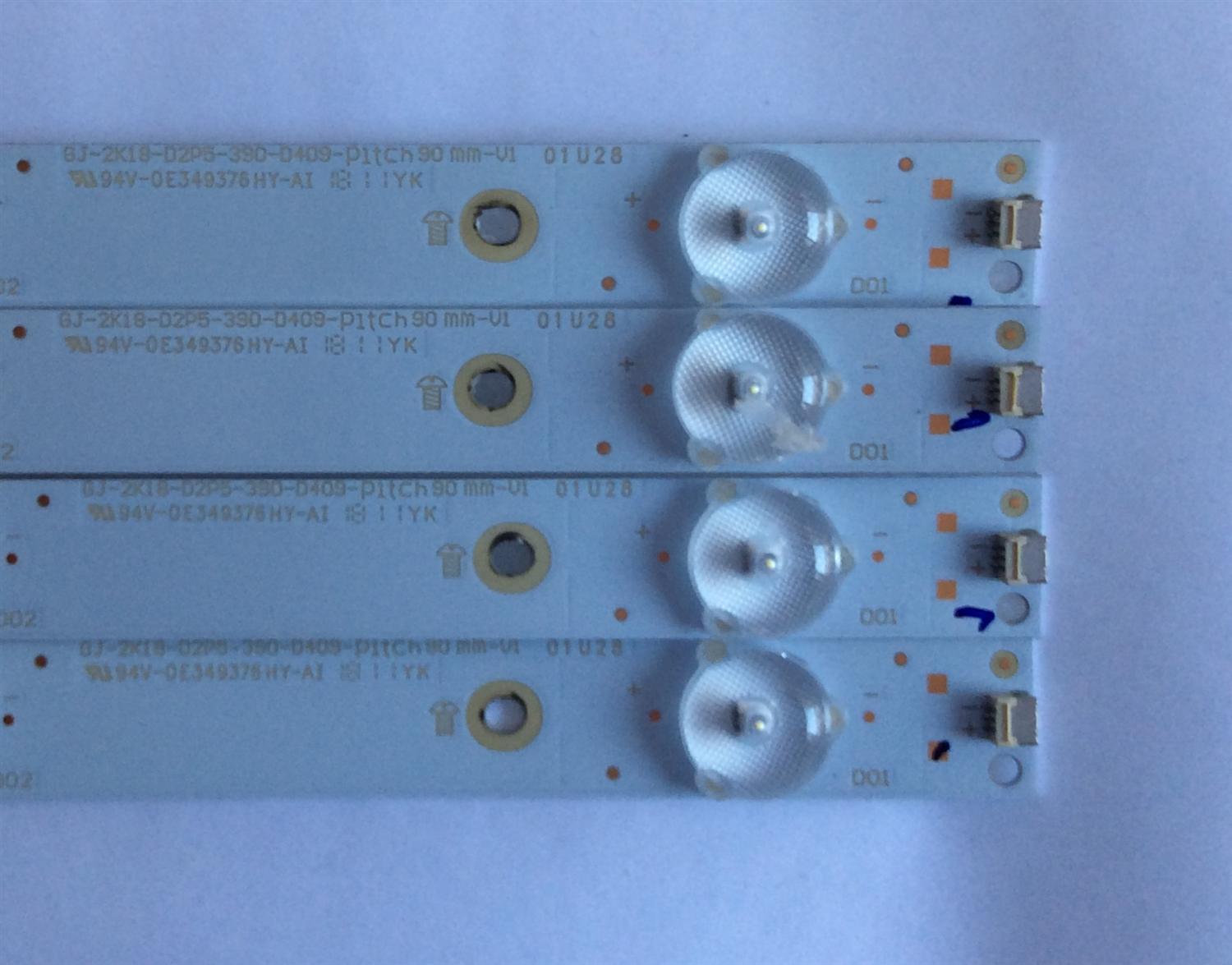 KIT DE LED´S PARA TV ( 4 PIEZAS ) / INSIGNIA / GJ-2K18-D2P5-390-D409-PITCH 90mm-V1 / 210BZ09D0BCC9DE00D / 18136  /  000S / EGHG4673F61X / PANEL TPT390J1-HVN05.U / MODELO NS-39DR510NA17  - Imagen 3