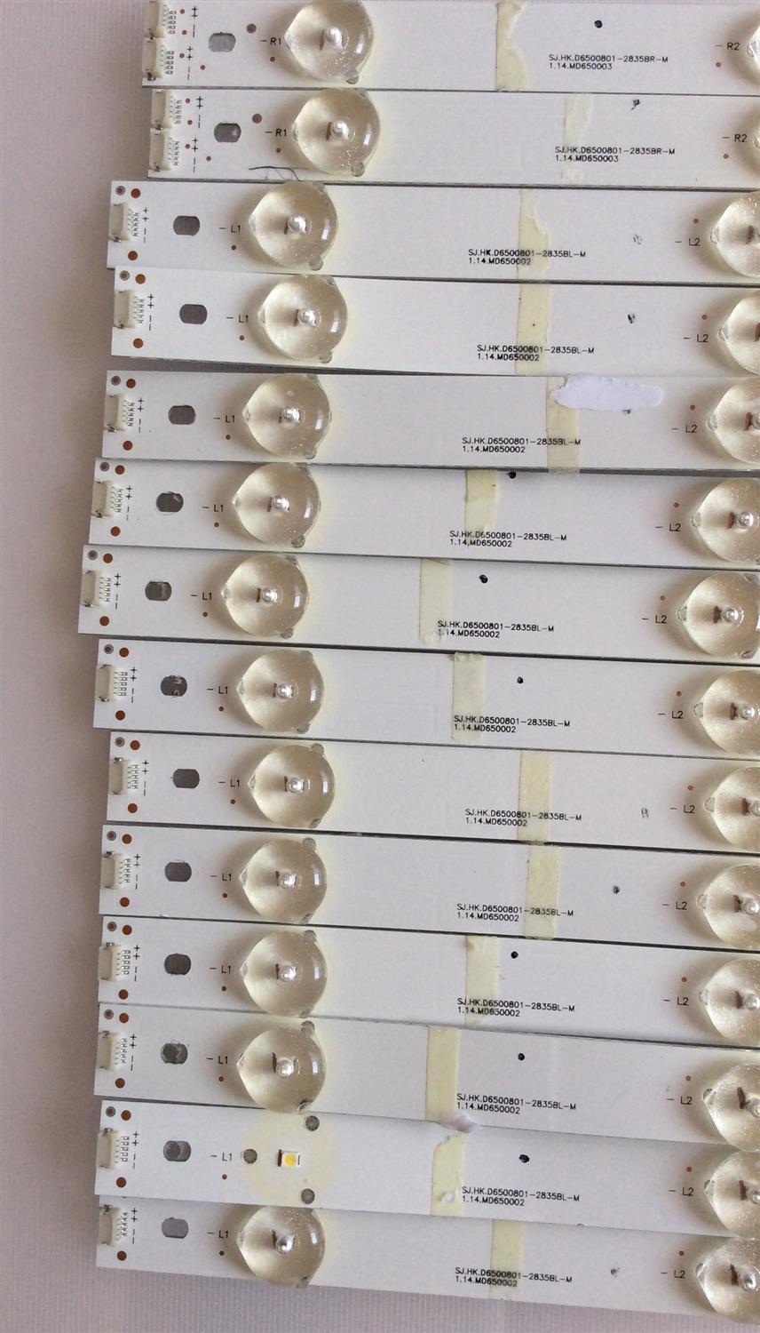 KIT DE LED'S PARA TV (14 PIEZAS) / HITACHI / SJ.HK.D6500801-2835BR-M / 1.14.MD650003 / 2301065F700180 / MODELO - Imagen 3