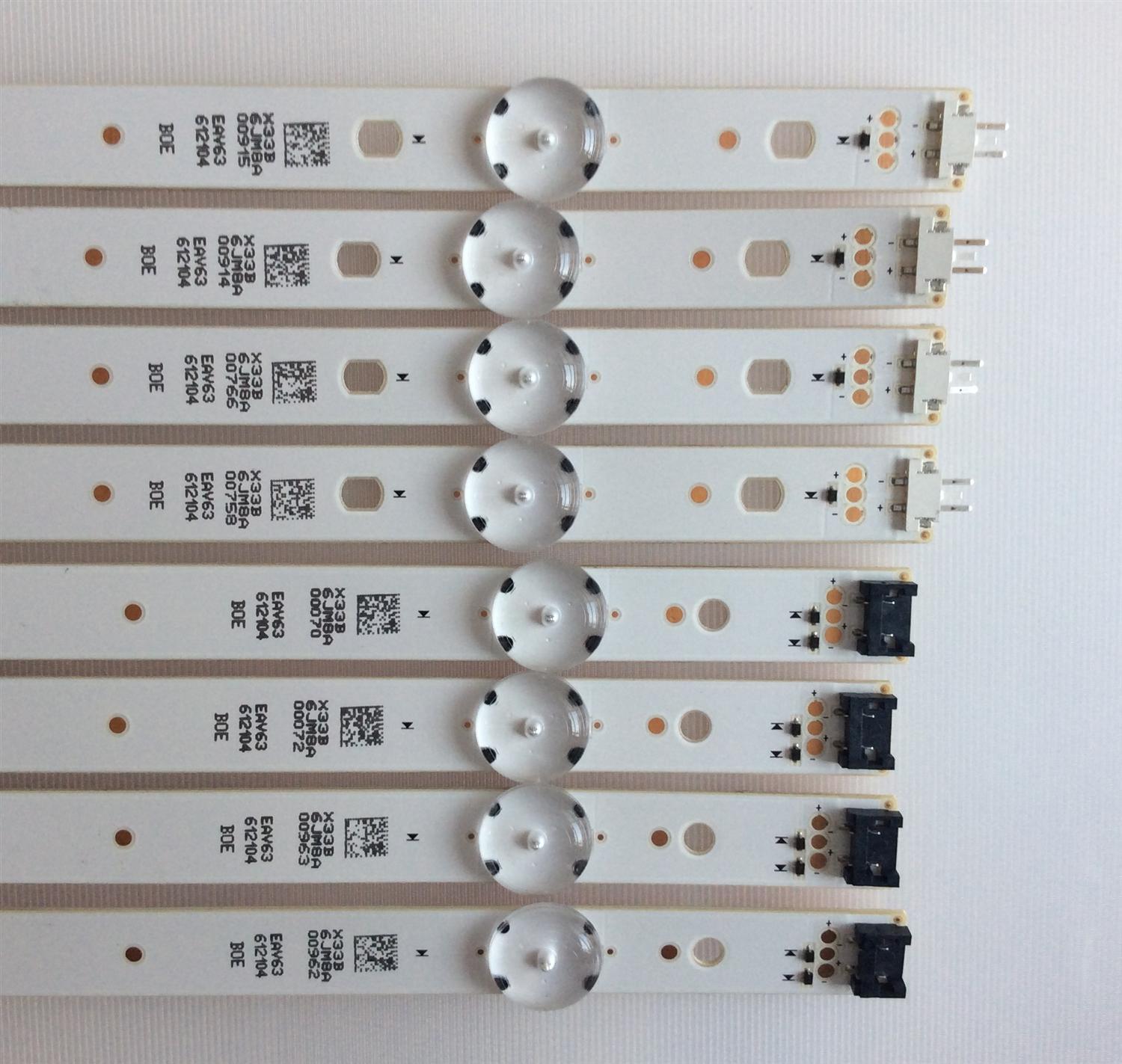 KIT DE LED'S PARA TV (8 PIEZAS) / EAV63612104 / 49LH51_FHD_A / PANEL NC490DUE / MODELO 49LJ510M-UB - Imagen 3