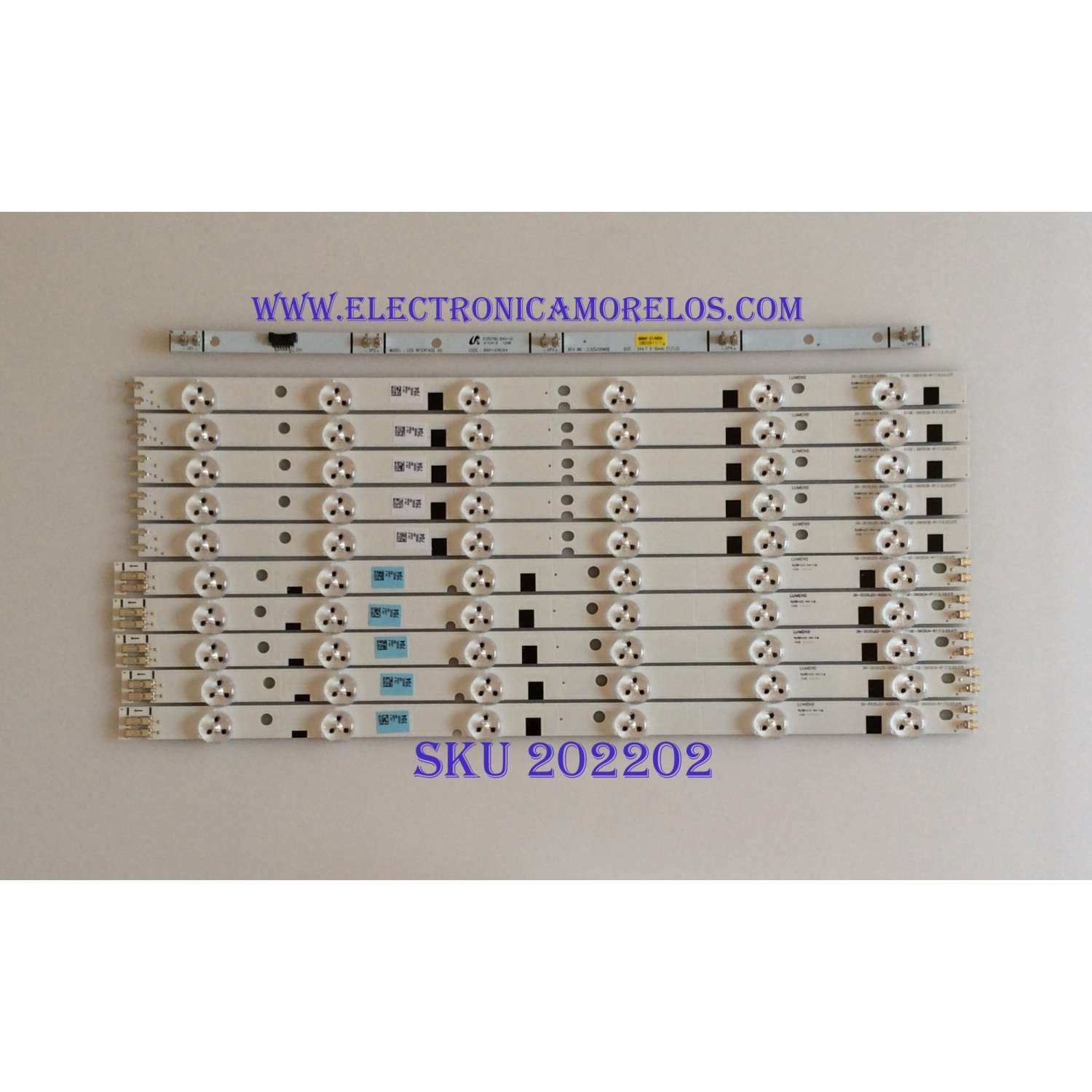 KIT DE LED´S PARA TV ( 10 PIEZAS ) / SAMSUNG / BN96-28328A / BN96-28329A / 39-3535LED-60EA-L    D1GE-390SCA-R1 / 39-3535LED-60EA-R    D1GE-390SCB-R1 / PANEL DE390BGM-V1 / MODELO UN39EH5003FXZA CD01 
