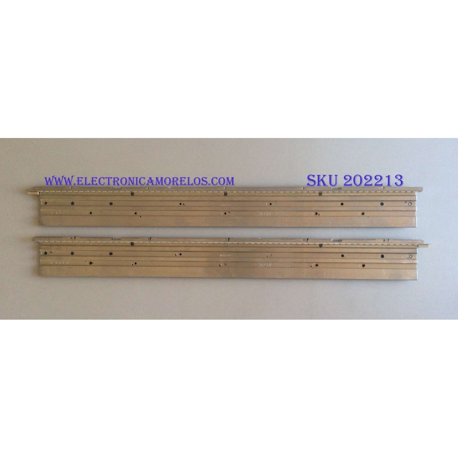 KIT DE LED'S PARA TV JVC ((2 PIEZAS)) / NUMERO DE PARTE 3660L-0393 / 47" V6 EDGE FHD REV1.0 / PANEL LC470EUH (RD)(M1) / MODELO JLE47BC3001 / M470SV LAQKJYAM