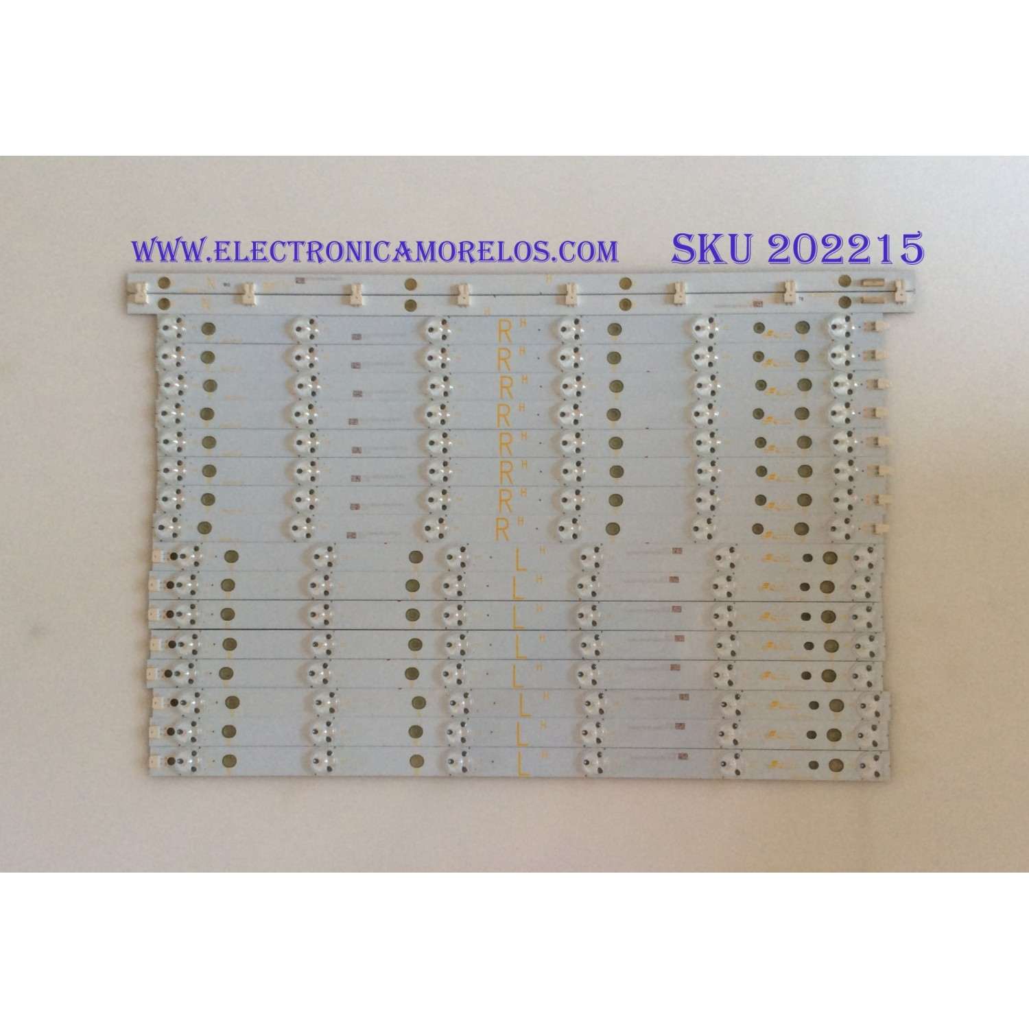KIT DE LED´S PARA TV ( 16 PIEZAS ) / VIZIO / 500TT20  V4  /  500TT19   V4 / 4C544 / 500TT17  V4   / 500TT18  V4 / PANEL TPT500J1-HVN04 / MODELO E500I-B1 