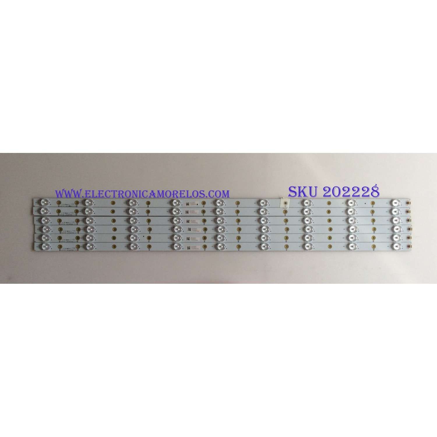 KID DE LED´S PARA TV ( 6 PIEZAS ) / VIZIO / LBM390P0901-X-4 / PANEL TPT390J1-HVN04 Rev S000S / MODELO E390I-B1E LTYWPSCQ