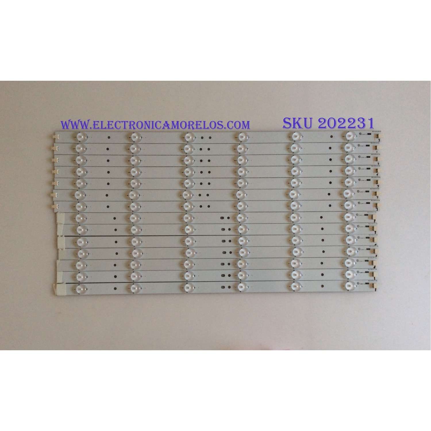 KIT DE LED'S PARA TV (14 PIEZAS) / VIZIO / 50.0-D712-L-S2 / 50.0-D712-R-S2 / EBHHC45F7CA12 / PANEL TPT500J1 -HVN04 REV:S16SC TPV / MODELO E500I-A1