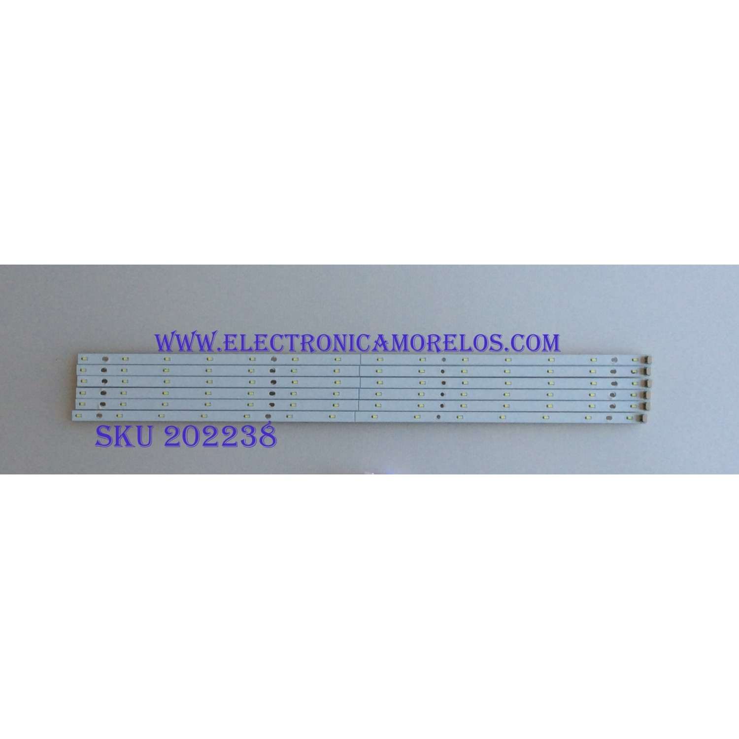 KIT DE LED'S PARA TV SEIKI ((6 PIEZAS)) / NUMERO DE PARTE 130403A09D / (01-06)130403A09D / PANEL BLD260AA01 / MODELO SE26HY10