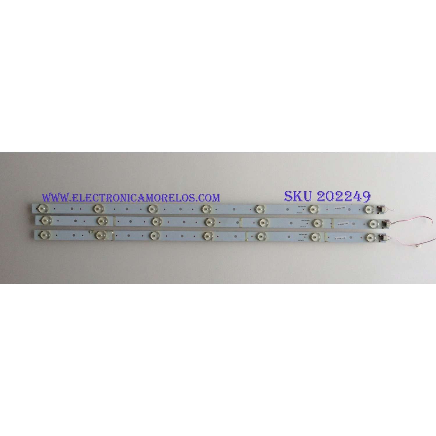 KIT DE LED´S PARA TV ( 3 PIEZAS ) / APEX/ 391-92162-D1 / GKB7.820.3801 / MODELO LE3242