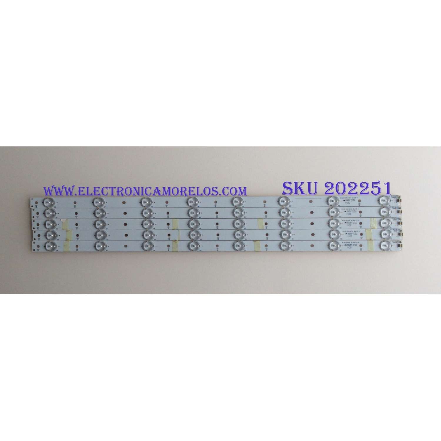 KIT DE LED´S PARA TV ( 5 PIEZAS ) / VIZIO / GJ-315-DLEDV-D508-V3 / LE-600 / H-FR-4  / PANEL TPT315B5-EUJFFA / MODELO M322I-B1