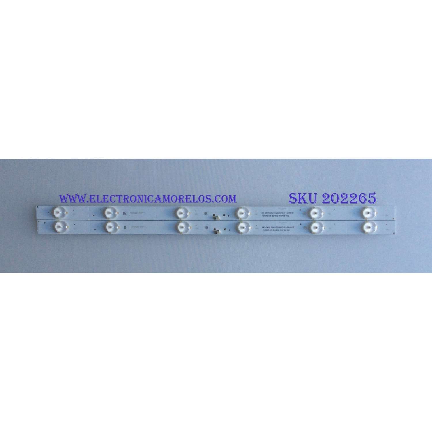 KIT DE LED'S PARA TV (2 PIEZAS) / 1.14.MD240001 / 151127 / SJ.HK.D2400601-2835BS-M / 230124C2N00070 / PANEL HV236WHB-N00 / 