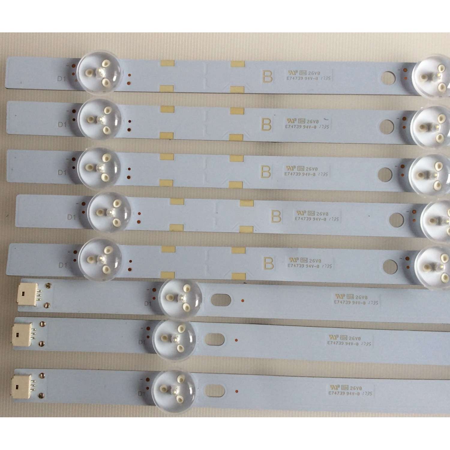 KIT DE LED'S VIZIO ((INCOMPLETO SOLO 8 PIEZAS)) / NUMERO DE PARTE IC-A-VZAA55D829 / IC-A-VZAA55D829A / IC-A-VZAA55D829B / 098101003189 / 098101003190 / PANEL LSC550FN11 / MODELO D55-E0 LAUSVPAT / NOTA IMPORTANTE:KIT CONSTA DE 10 PIEZAS EN TOTAL - Imagen 4