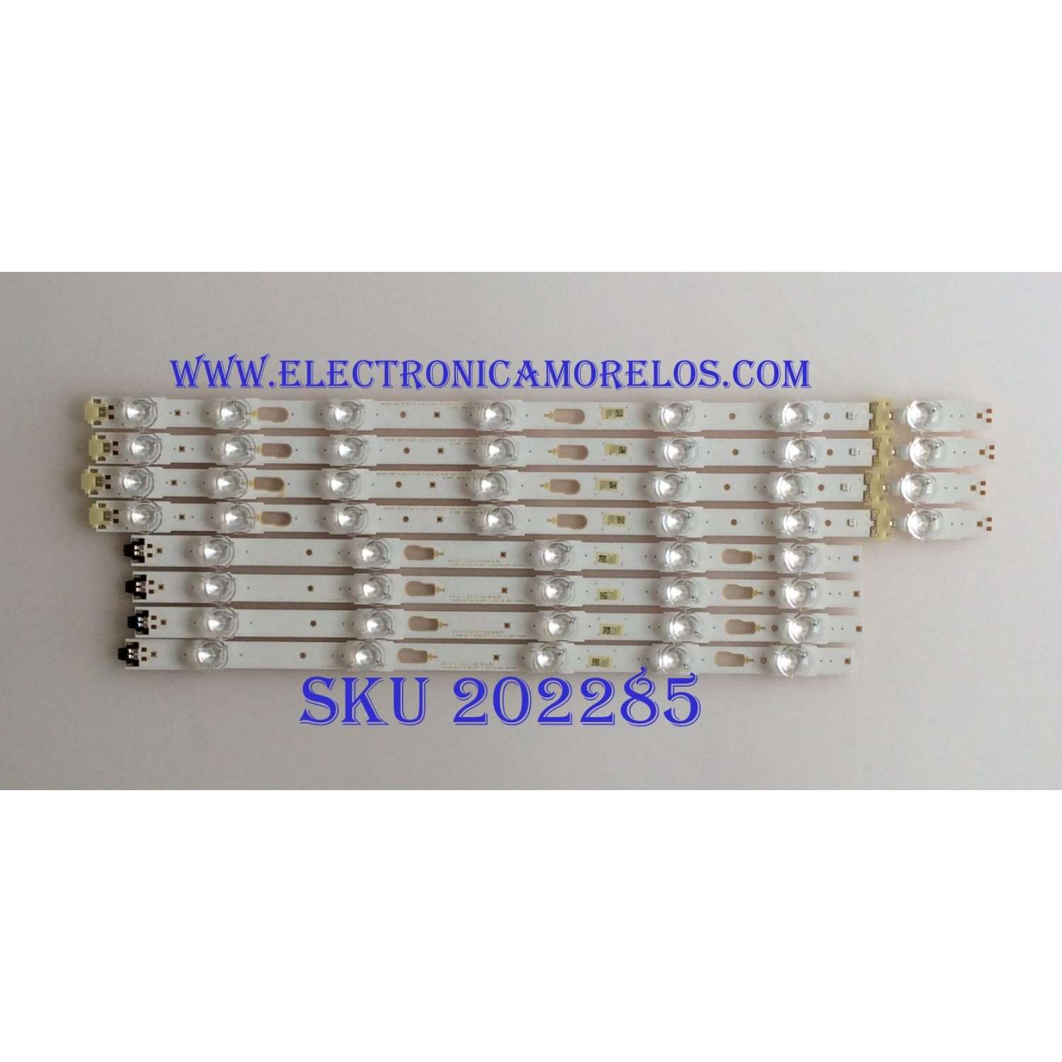 KIT DE LED´S PARA TV ( 8 PIEZAS ) / SAMSUNG / BN96-41220A / BN96-41221A / S_KU6K_43_FL30_L7_REV1.0_160119_LM41-00268A / S_KU6K_43_FL30_R5_REV1.0_160119_LM41-00269A / PANEL CY-GK043HGEV1H / MODELO UE43MU6120KXZT / MAS MODELOS EN DESCRIPCION 