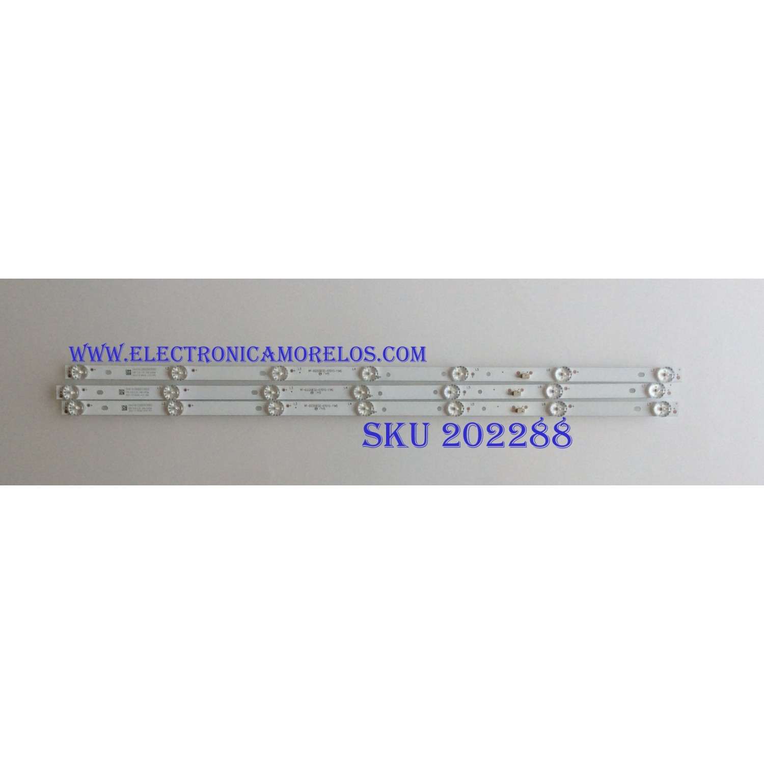 KIT DE LED´S PARA TV ( 3 PIEZAS ) UPSTAR / LG / RF-EG320E32-0701S-11A5 / 344761000093000 / PANEL BOEI320WX1-01 / MODELO 32LJ500B-UB / 32"