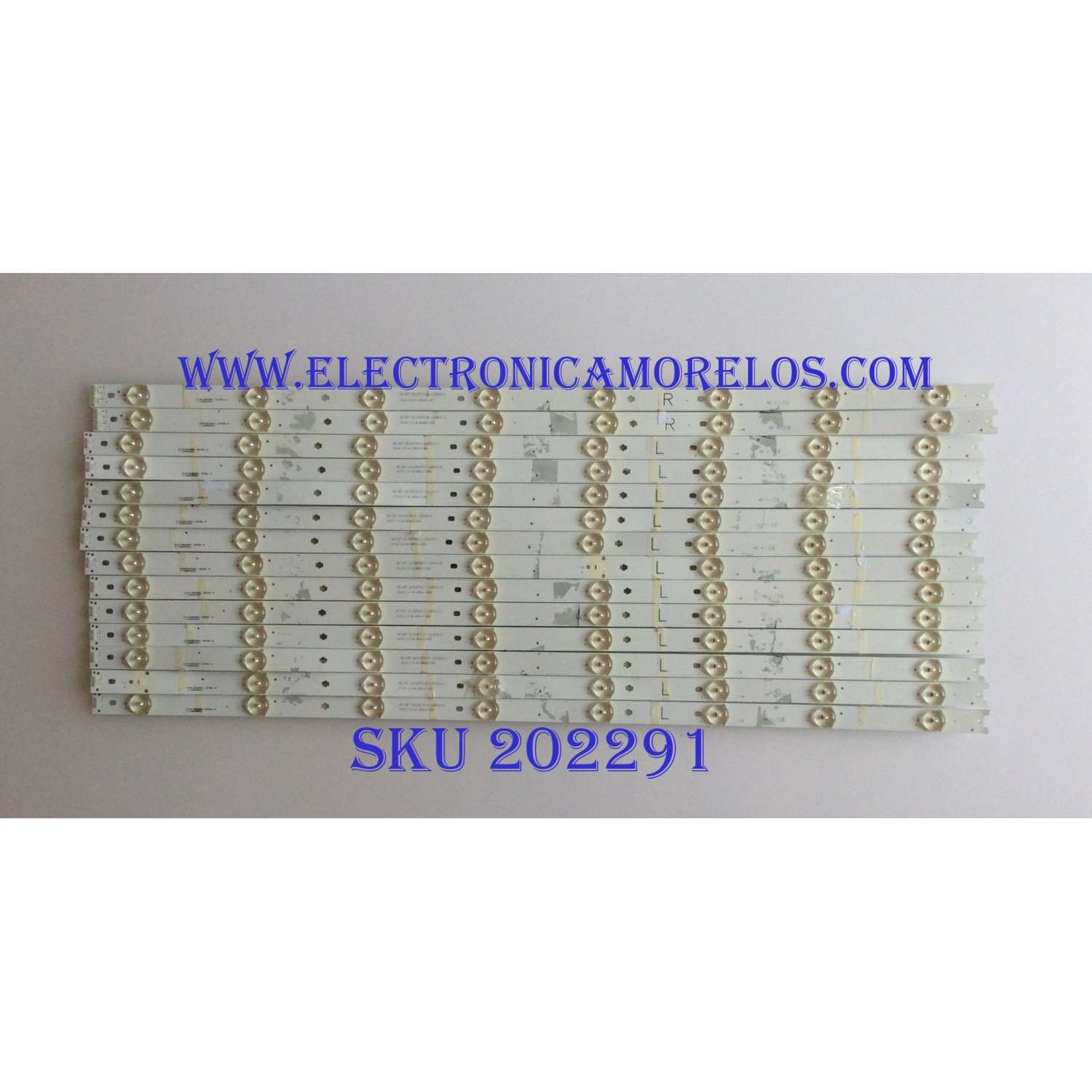 KIT DE LED'S PARA TV (14 PIEZAS) / HITACHI / SJ.HK.D6500801-2835BR-M / 1.14.MD650003 / 2301065F700180 / MODELO
