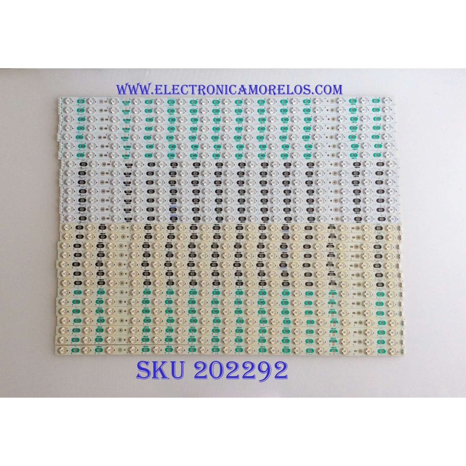 KIT DE LED'S PARA  TV (28 PIEZAS) / SHARP / ZAB1Y27WCA000200B1 / SUNG WEI 55V0 / PANEL R1K695D3GW50D / MODELO 70"