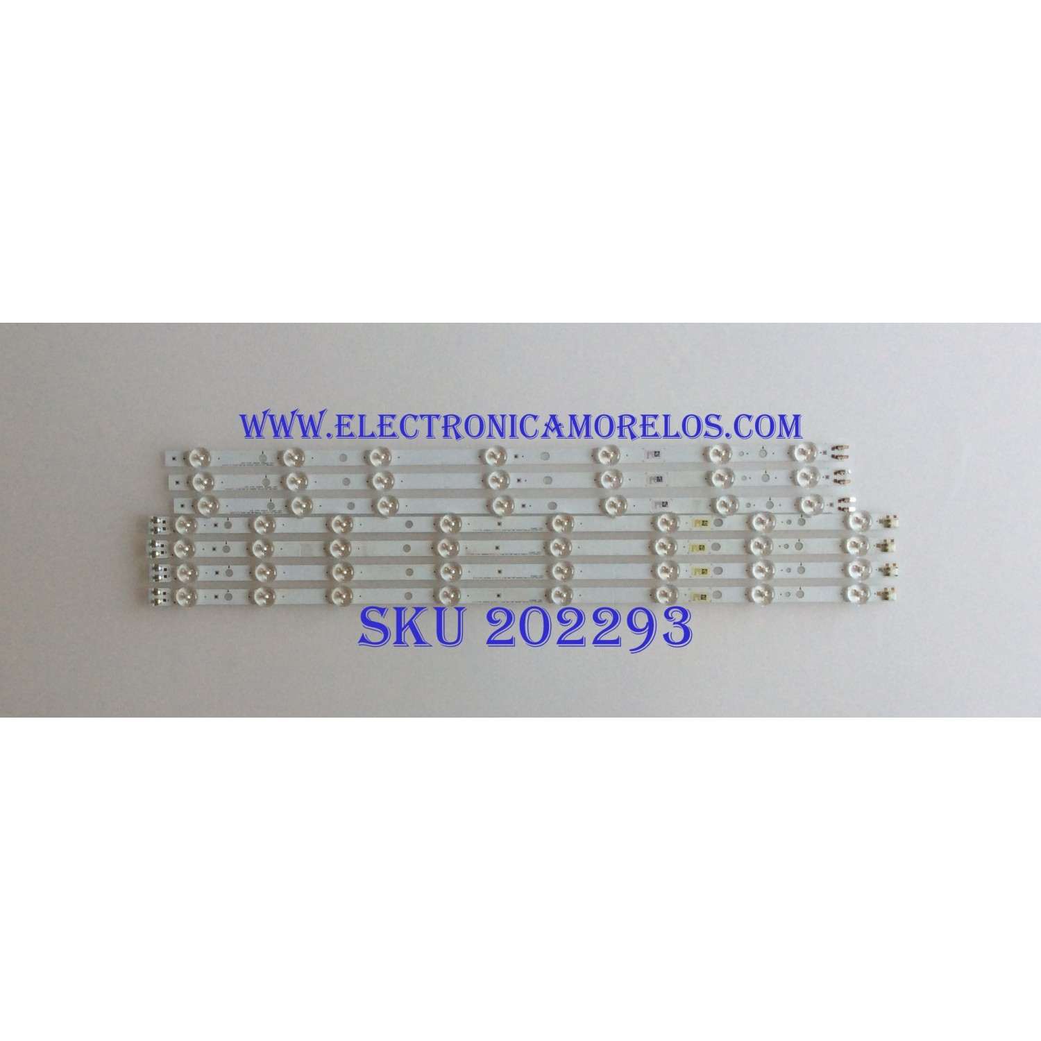 KIT DE LED'S PARA TV (19 PZ INCOMPLETO, ORIGINALMENTE CONSTA DE 20 PZ) / NUMERO DE PARTE YHB-B0101-000224 / 210518-G00E2-01311 / 210518-G00E2-01347 / 210518-G00E2-93117 / 210518-G00E2-93129 / 210518-00E2-93125 / 210518-G00E2-01313