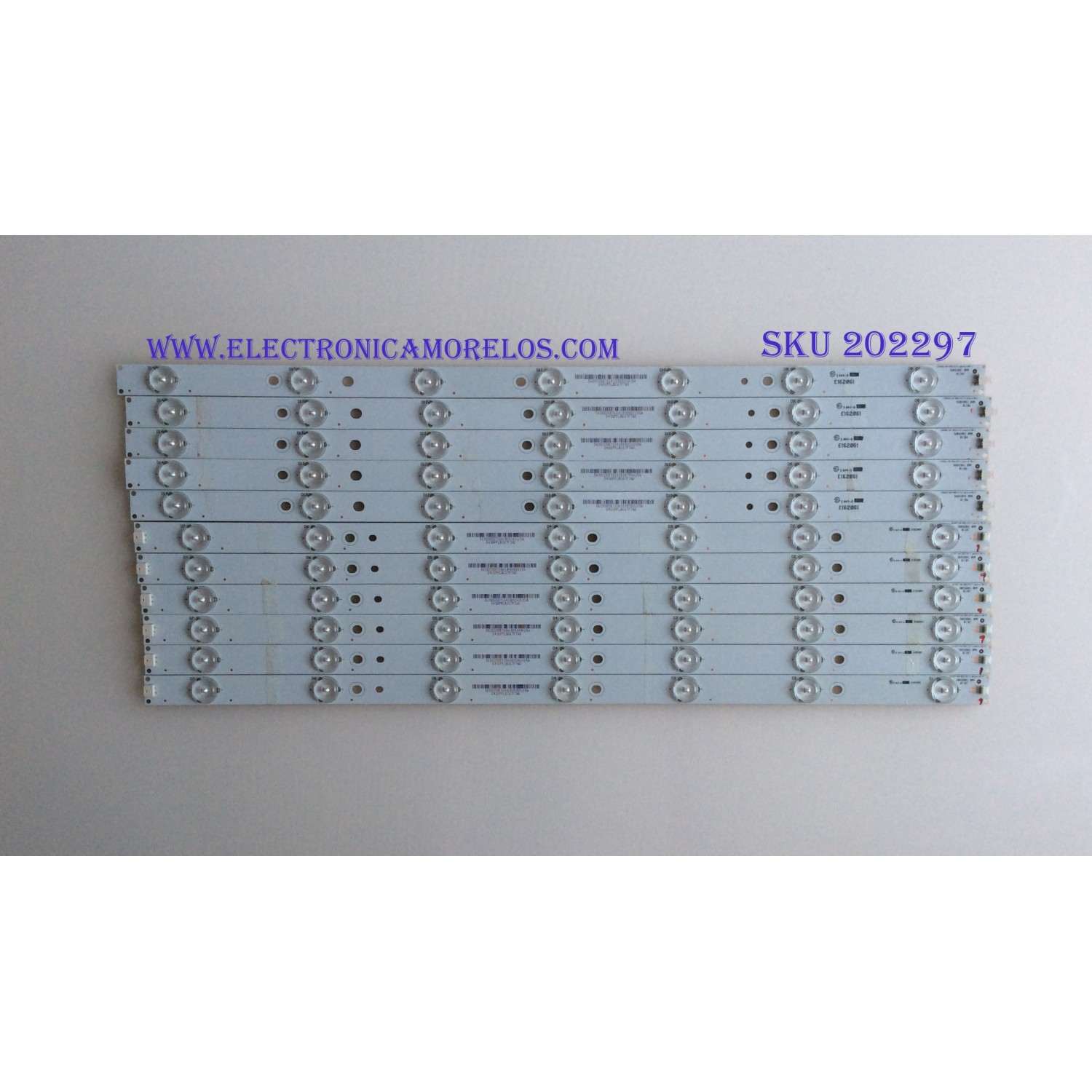 KIT DE LED'S PARA TV / VIZIO / 130926-WS-550-014-LAKERS-A5-L / 131007-WS-550-014-LAKERS-A5-R / E162061 / 5638005B71G / MODELO E550I-B2 / NOTA IMPORTANTE : KIT CUENTA ORIGINALMENTE 12 PIEZAS ((INCOMPLETO 11 PIEZAS))   