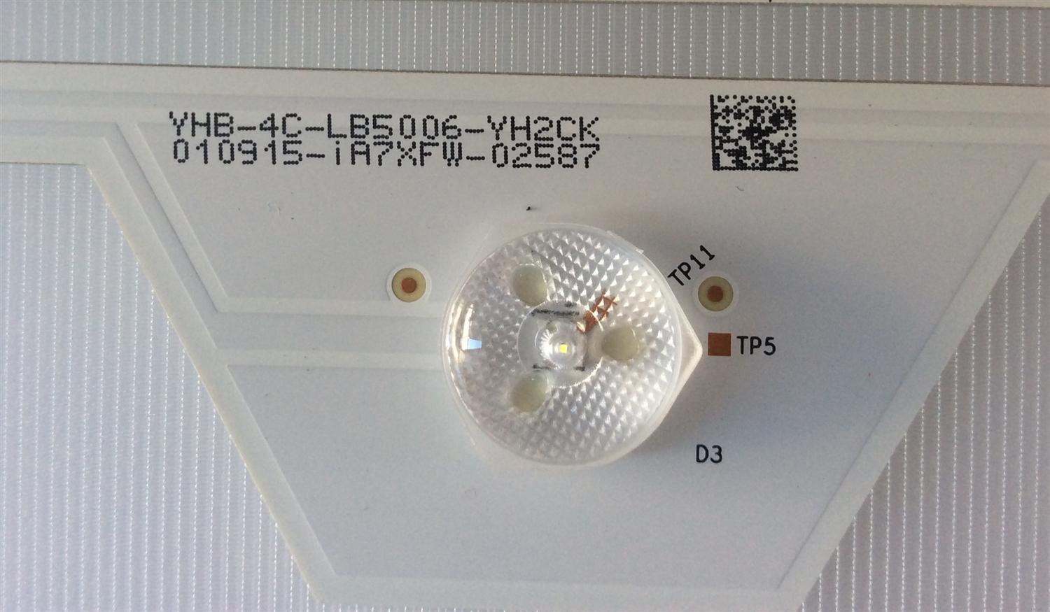 KIT DE LED´S PARA TV ( 8 PIEZAS ) / TCL / 4C_LB5006 / TMT_50E5800_8X6_3030C_6S1P_W44   P96 REV.V4 / 006-P1K3420A / PANEL LVU500NDEL / MODELO 50" - Imagen 2