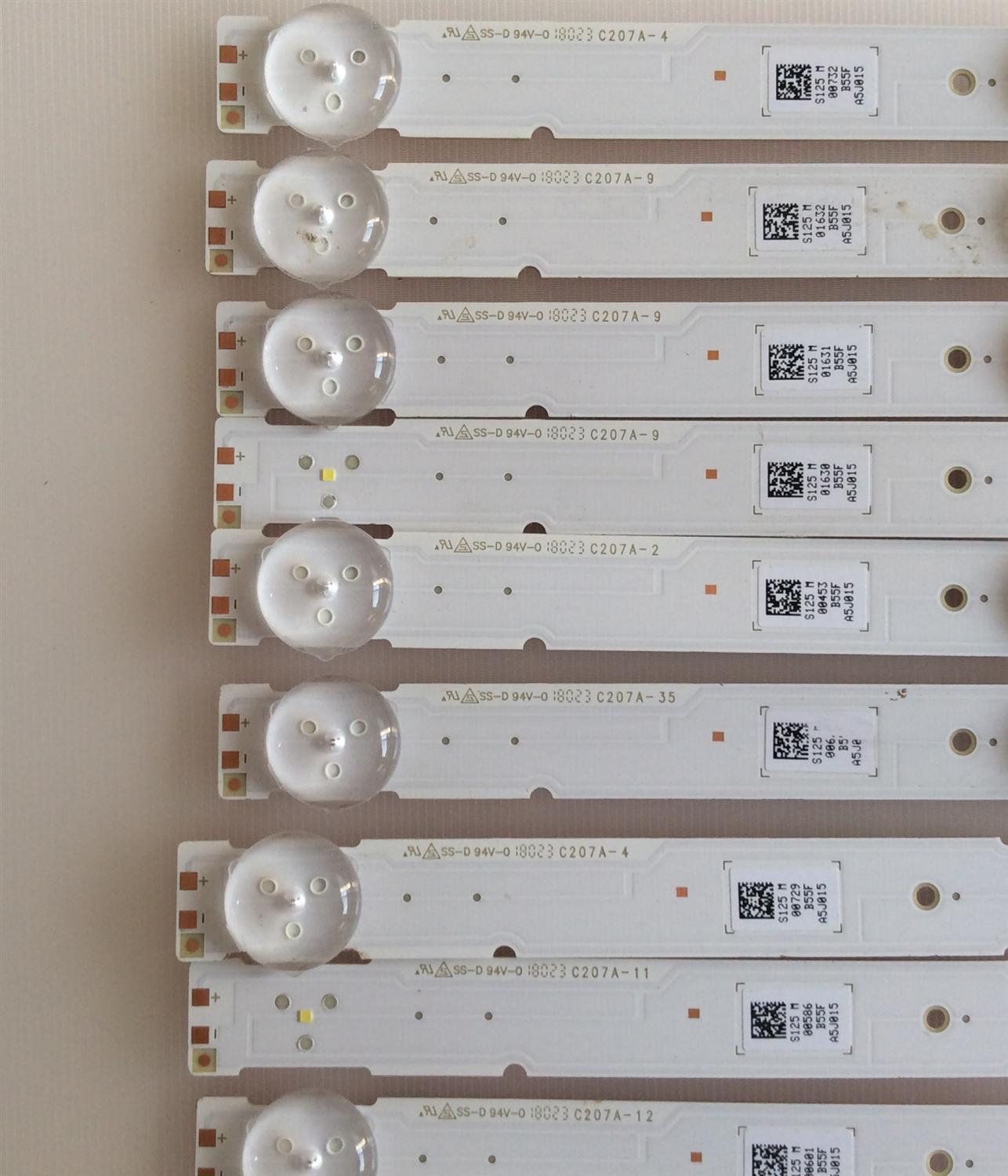 KIT DE LED'S PARA TV (10 PIEZAS) / SONY / LM41-00543A / L3_BCH_L_E5_FAP_S6_1_R1.0 / A5J015 / PANEL YM8F550CN001 / MODELO KD-55X750F - Imagen 2