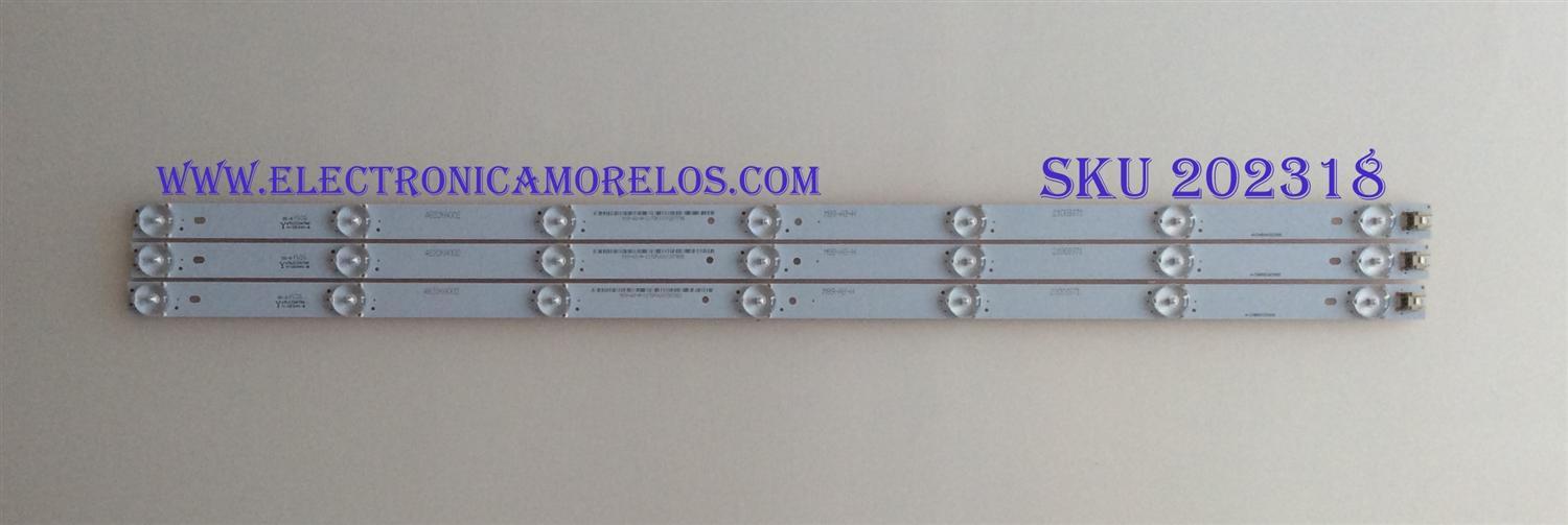 KIT DE LED'S PARA TV (3 PIEZAS) / WESTINGHOUSE / A-CNBW32D565 / 21003371 / 4632KA002 / PANEL YC+4632KA002 / MODELO WD32HB1120