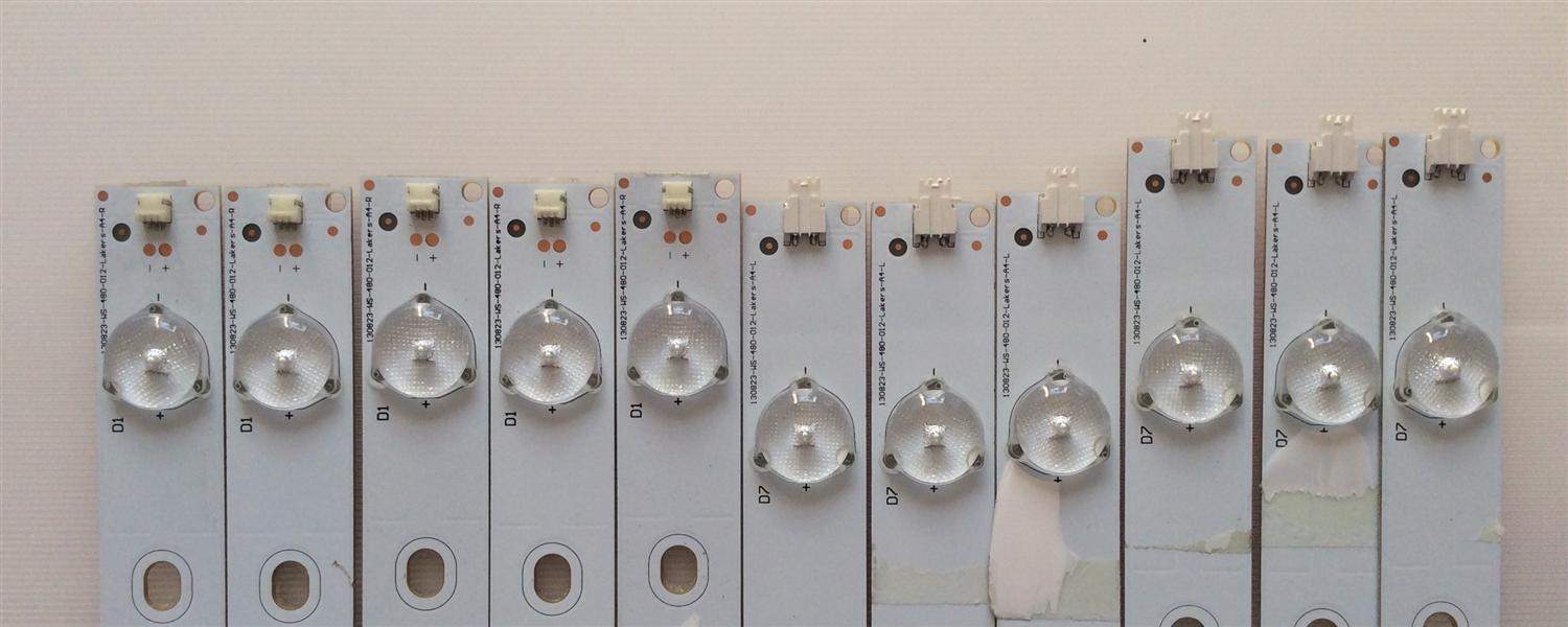 KIT DE LED'S PARA TV / NOTA IMPORTANTE:KIT CUENTA ORIGINALMENTE 12 PIEZAS (INCOMPLETO SOLO 11 PIEZAS) / VIZIO 130823-WS-480-012 / 01H95 204701.0MM / MODELO E480I-B2 / E480I-B2 LWZQP0DQ - Imagen 3