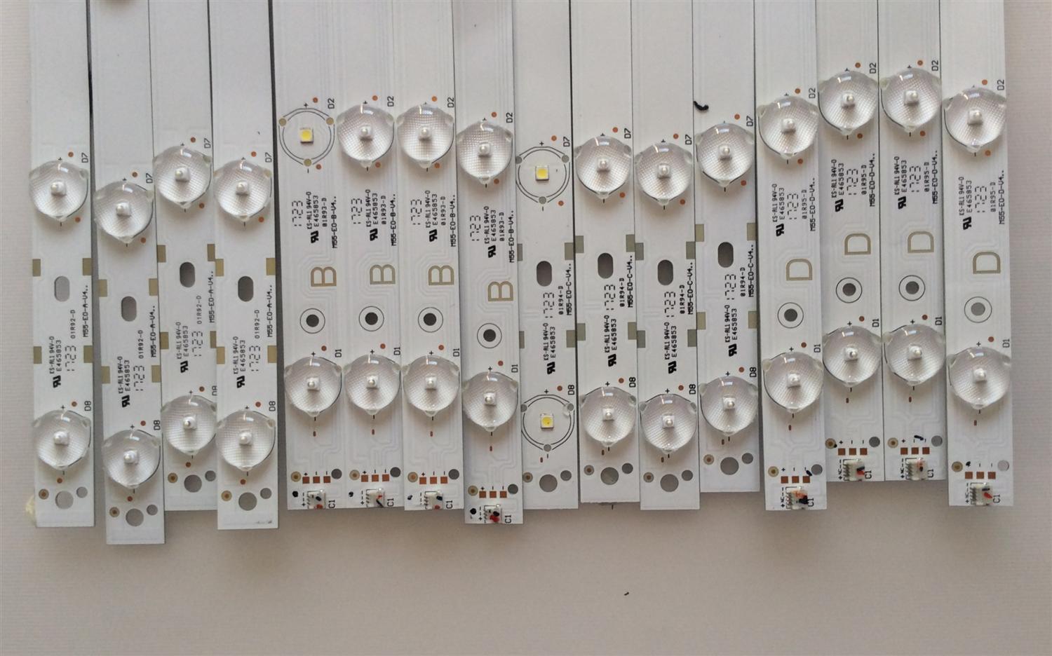 KIT DE LED´S PARA TV ( 16 PIEZAS ) / VIZIO / M55-E0-A-V4 / M55-E0-B-V4 / M55-E0-C-V4 / M55-E0-D-V4 / EB-B01-3-S5 / ELA-2B32-2-7 / MODELO 55" - Imagen 4