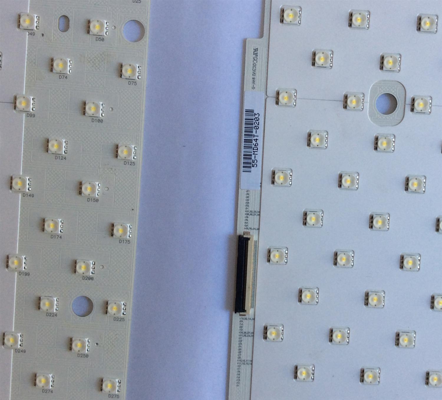 KIT DE LED´S PARA TV ( 6 PIEZAS ) / TCL / LMB-5500BS19 / 55-MD64T / PANEL LTF550HH02 / MODELO 55" - Imagen 3