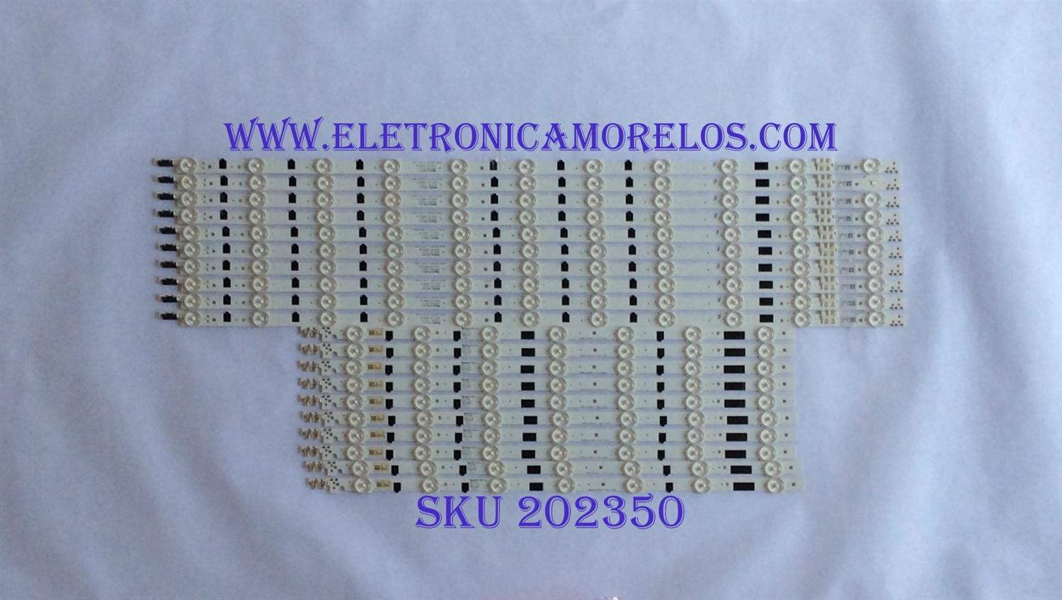 KIT DE LED´S PARA TV ( 20 PIEZAS ) / SAMSUNG / 25313A / 25312A / 2013SVS55F R  7  REV1.9  130212 / 2013SVS55F L  11  REV1.9  130212 / PANEL CY-HF550CSLV1H / MODELO UN55F6300AFXZA 