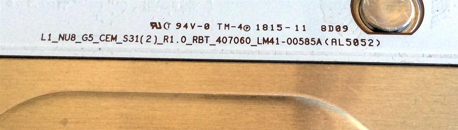 LED PARA TV / SAMSUNG 46025A / 46025B / LM41-00585A / BN61-15534B / Y18 NU8000 75¨ BRACKEY-LED PCB / AL5052 / 1815-05 / 1815-11 / PANEL`S CY-SN075FLLV2H / CY-SN075FLLV4H / CY-SN075FLLV3H / MODELOS UN75NU800 / UN75NU8000 - Imagen 5