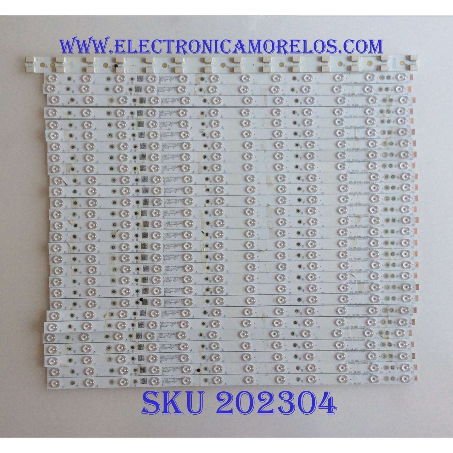 KIT DE LED´S PARA TV VIZIO (28 PIEZAS) / NUMERO DE PARTE LB-PM3030-GJVIZIOP55 / LB-PM3030 / GJVIZIOP551 / 210BZ12D0B33LBM02X / LB-PM3030-GJVIZIOP5514X24-T / MODELO P55-F1 / PANEL TPT550U1-QVN05.U REV:S59B0A