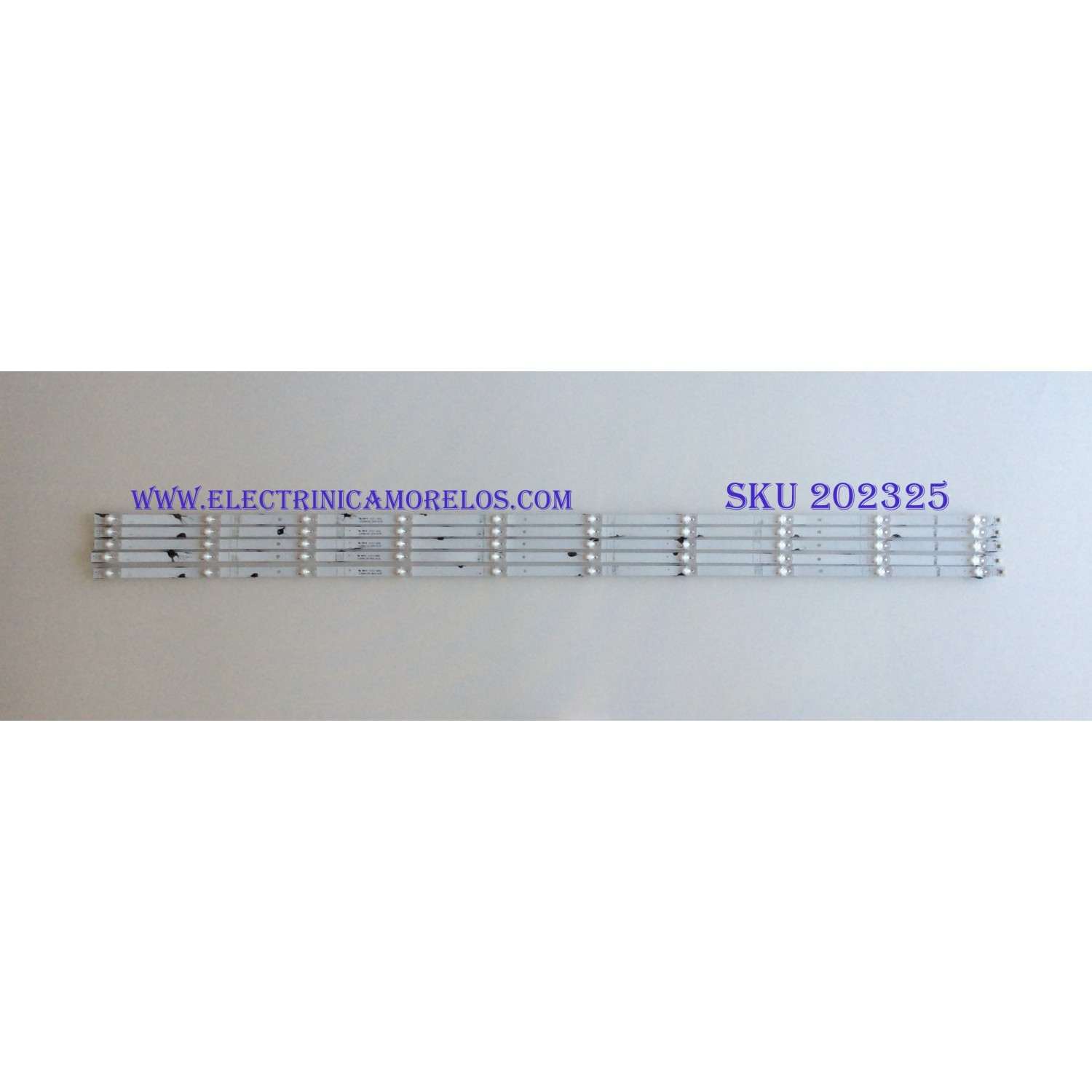 KIT DE LED´S PARA TV SHARP / HISENSE (5 PIEZAS) / NUMERO DE PARTE JL.D580A1330-365AS-M_V02 / PANEL'S CV580U2-T01 / HD580S102-L1 / HD580S1U91-L1 / HD580S1U03-L1 / V580DJ4-QE1 / MODELOS LC-58Q7370U / LC-58Q7330U / LC-58Q620U / 58R6000FM / 58R6E