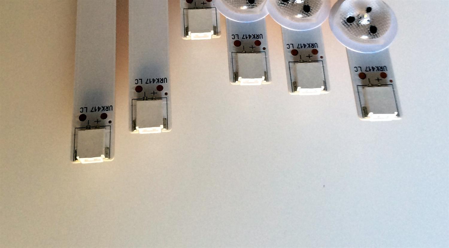 KIT DE LED`S PARA TV / NOTA IMPORTANTE:KIT CUENTA ORIGINALMENTE DE 12 PIEZAS ((INCOMPLETO SOLO 6 PIEZAS)) / LG 47¨ ROW2.1 Rev 0.7 / 6916L-1174A / 6916L-1175A / 6916L-1176A / PANEL LC470DUE (SF)(R1) / MODELO 47LN5200-UB / 47LN5200-UB.BUSYLHR - Imagen 3