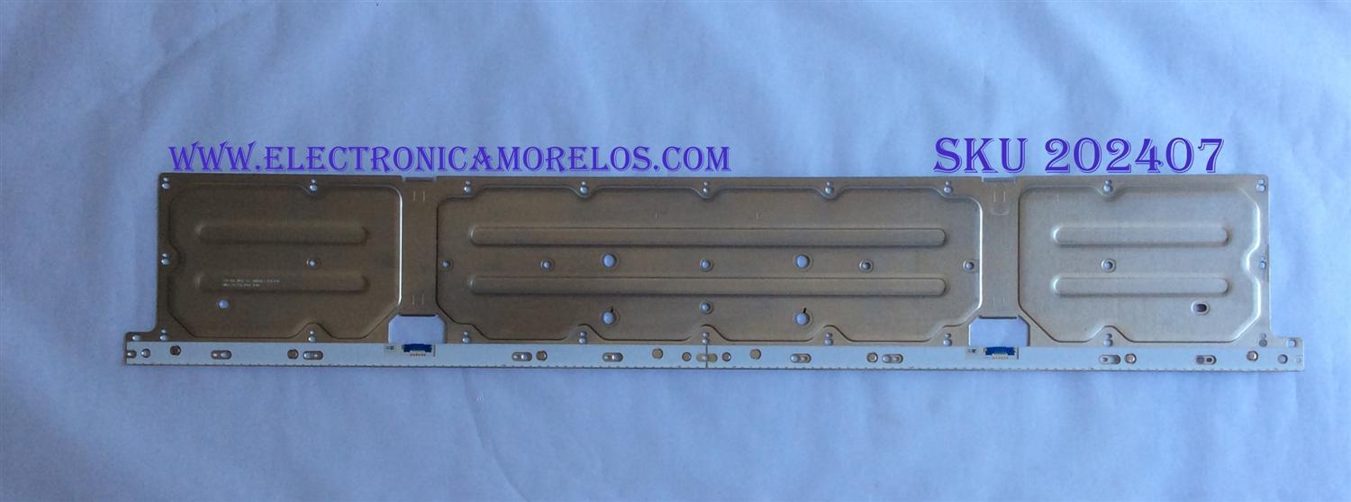 LED PARA TV SAMSUNG ((1 PIEZA)) / NUMERO DE PARTE BN96-45631A / BN61-15535A / LM41-00580A / L1_NU8_E5_CEM_S22(3)_R1.1_RBH_407060_LM41-00580A / CY-SN55 / MODELOS UN55NU / UA55NU / UE55NU / LH55Q / MAS MODELOS EN DESCRIPCIÓN / MEDIDAS ((1.20 M X 20 CM))