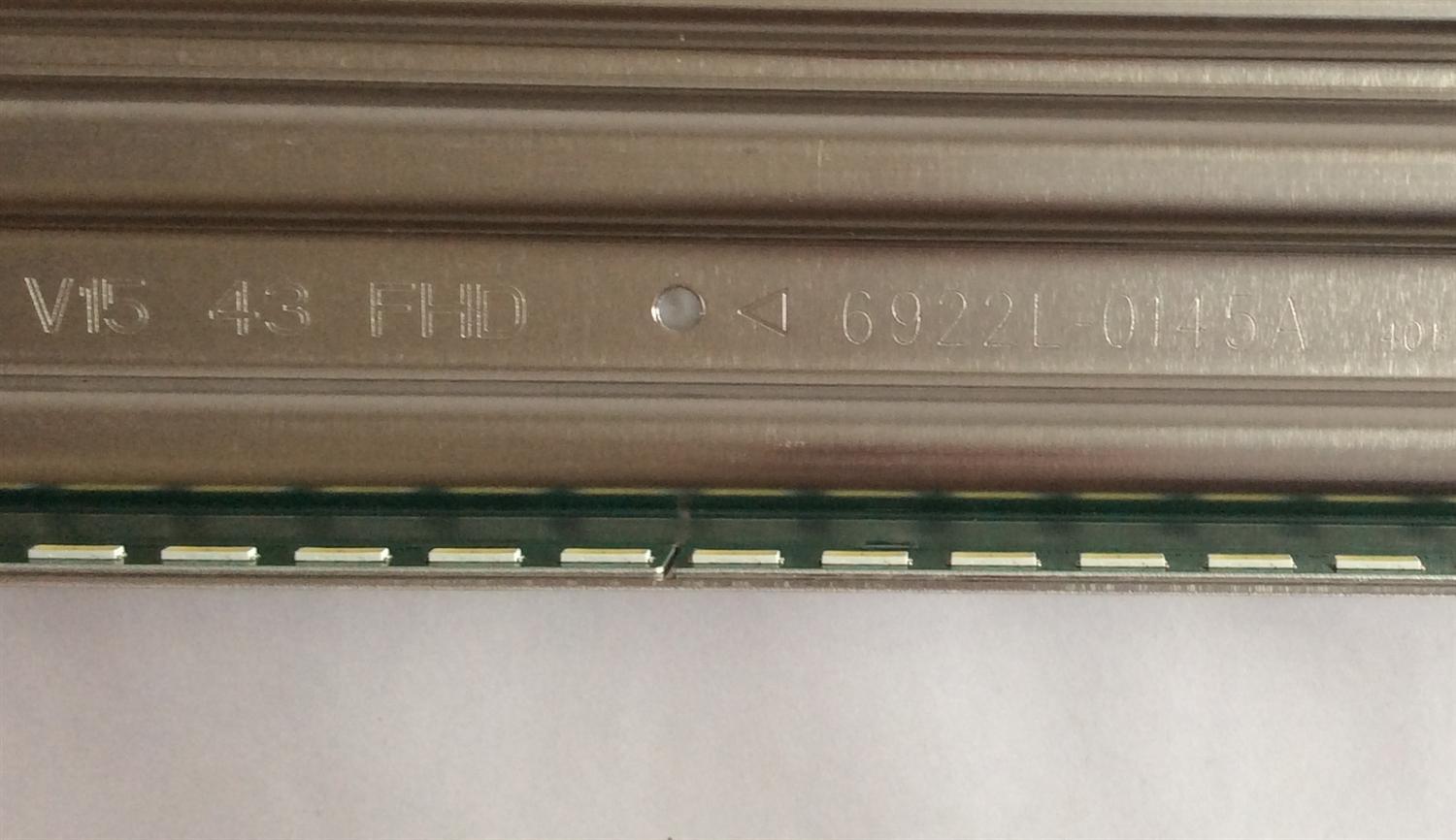 LED PARA TV ( 1 PIEZA ) / LG / 6916L-2246A / 6916L-2247A / 43" V15 ART3 FHD REV1.1   1  L-TYPE / 43" V15 ART3 FHD REV1.1   1  R-TYPE / 6922L-0145A / PANEL LD430EUE (FH)(B1) / MODELO 43SM5B-BD AUSSLJM - Imagen 2