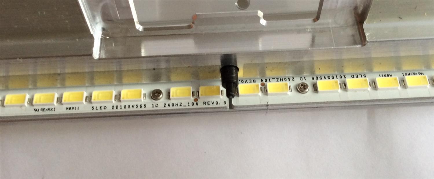 KIT DE LED PARA TV ( 2 PIEZASA ) / SAMSUNG / SLED  2010SVS65  1D  240HZ_104  REV0.3 / PANEL T650FCE1-FA / MODELO UN65C8000XFXZA - Imagen 2