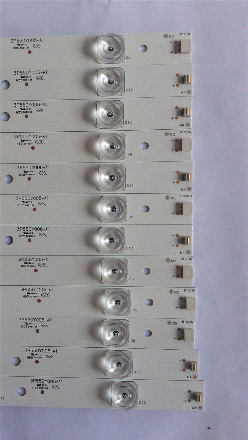 KIT DE LED´S PARA TV ( 12 PIEZAS ) / TCL / 3P55DY006-A1 / 3P55DY006-A1 / HRBQ6 / 0355DY005 / 0355DY006 / MODELO  55US5800 - Imagen 2