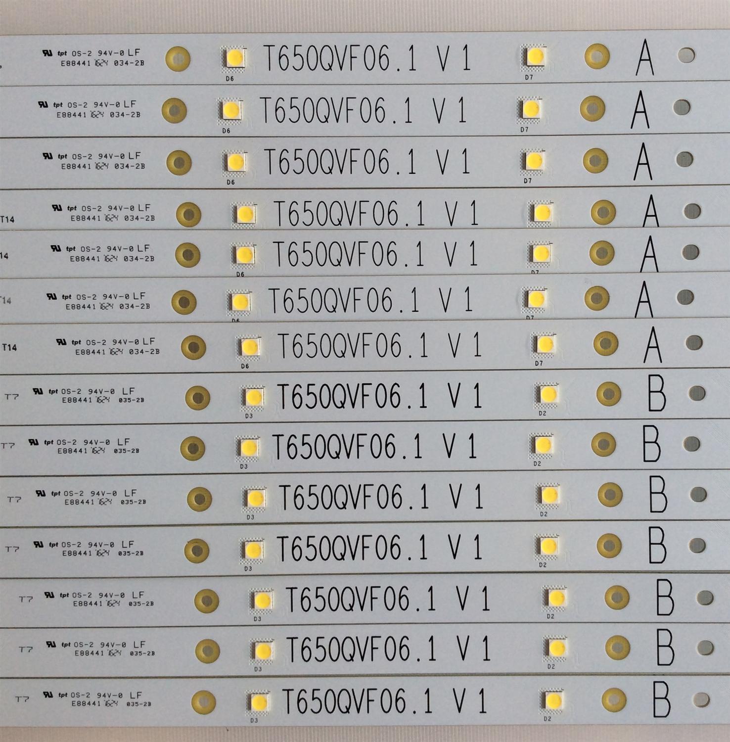 KIT DE LED´S PARA TV ( 14 PIEZAS ) / VIZIO / T650QVF06.1 V1 / ZE65T400023C7 / PANEL T650QVF06 / MODELO P65-C1 / NOTA IMPORTANTE : KIT CUENTA ORIGINALMENTE 16 PIEZAS ((INCOMPLETO 14 PIEZAS)) - Imagen 3
