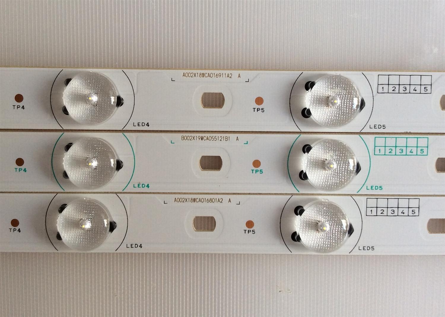 LED PARA TV APEX ((3 PIEZAS INCOMPLETO)) / A002X18WCA / SN-AG-CU / B002X19WCA / PANEL V390HJ1-P02-C1 / MODELO LE3943 - Imagen 3