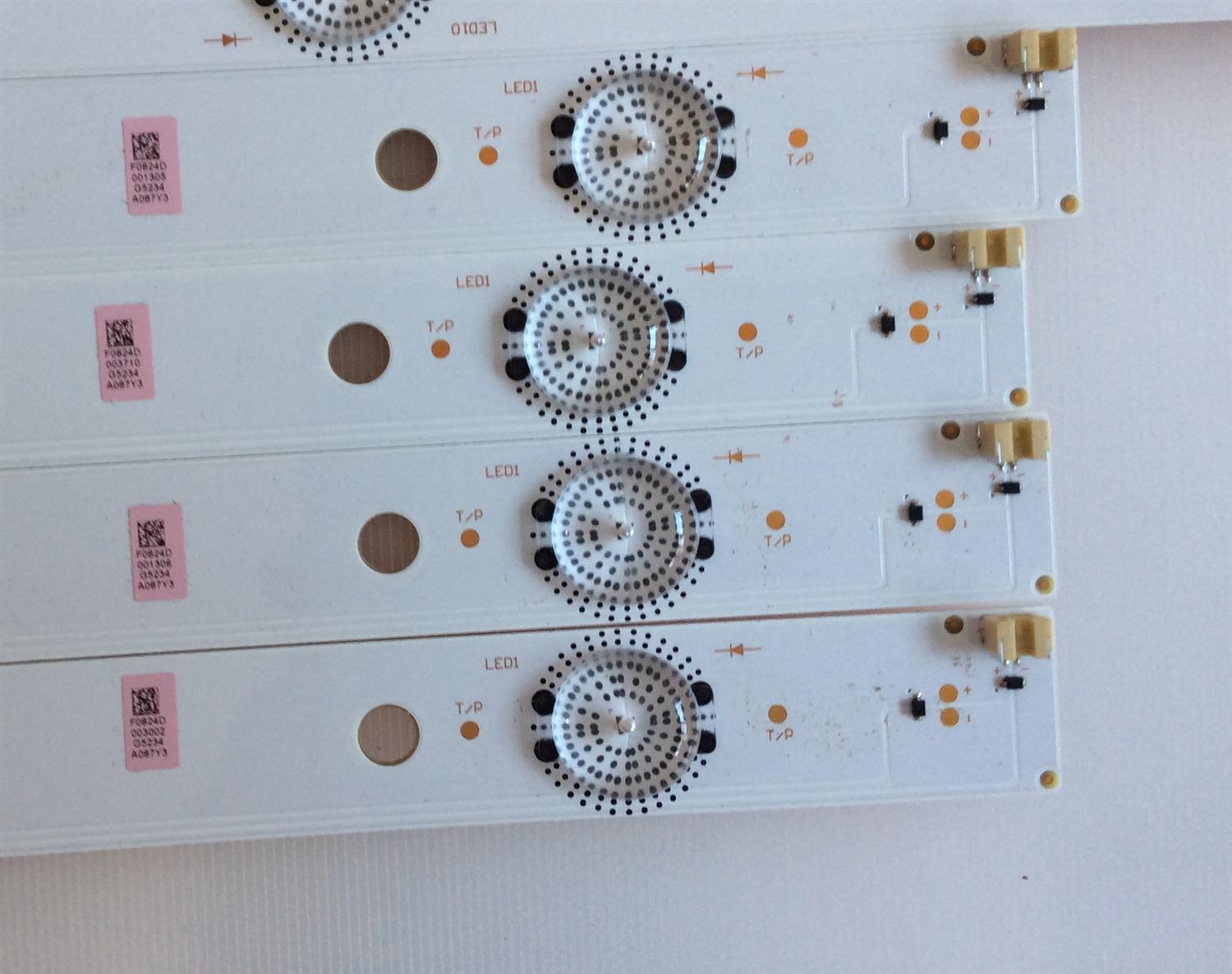 KIT DE LED´S PARA TV ( 9 PIEZAS ) / SONY / SVG600A13_REV06_L-TYPE_140513 / SVG600A13_REV06_R-TYPE_140513 / PANEL S600FHB-1 / MODELO KDL-65R510A / NOTA IMPORTANTE : KIT CUENTA ORIGINALMENTE 10 PIEZAS ((INCOMPLETO 9 PIEZAS)) - Imagen 2