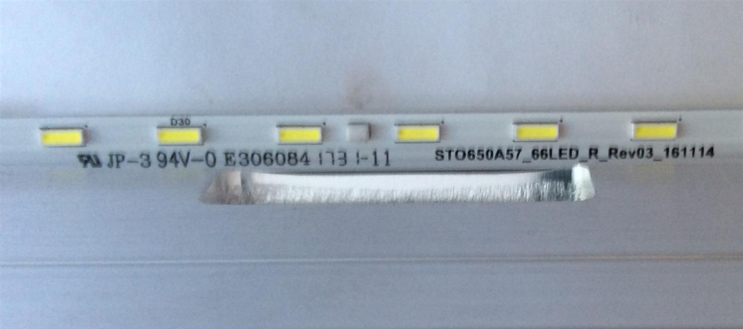 LED PARA TV (1 PIEZA) / SONY / 733.0260D.0001R01 / STO650A57_60LED_R_REV03_161114 / PANEL V650QWSE01 / MODELO KD-65XE7096 / 1.43 M X 13 CM / - Imagen 4