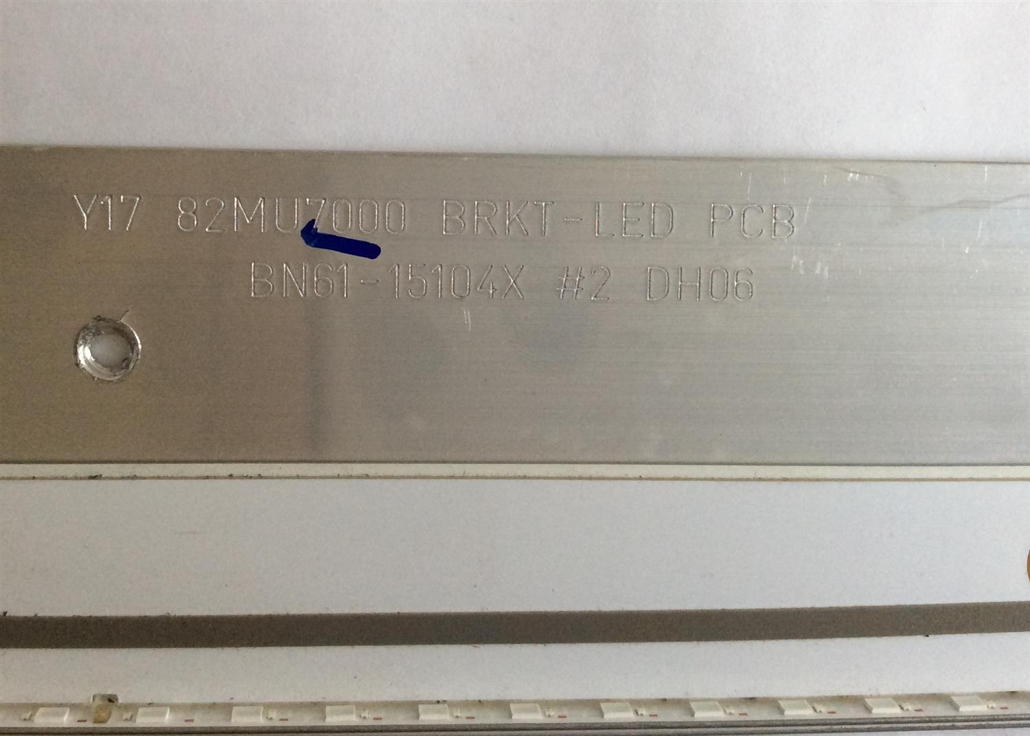 LED PARA TV / SAMSUNG / BN96-46469A / BN61-15104X / 82MU7000 / PANEL CY-SM082FLLV7H / MODELO / UE82MU7000UXUA / NOTA IMPORTANTE : KIT CUENTA ORIGINALMENTE 2 PIEZAS ((INCOMPLETO 1 PIEZA)) / MAS MODELOS IN DISCRIPCIÓN / 90 CM X 6 CM / - Imagen 2