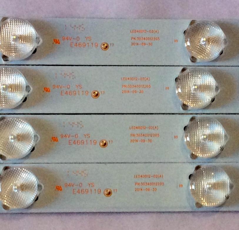 KIT DE LED´S PARA TV ( 4 PIEZAS ) / QUASAR / 30340012205 / LED40D12-02(A) / N172D-S / 2010003710/B21 / PANEL V400HJ6-PE1 / MODELO 40" - Imagen 3