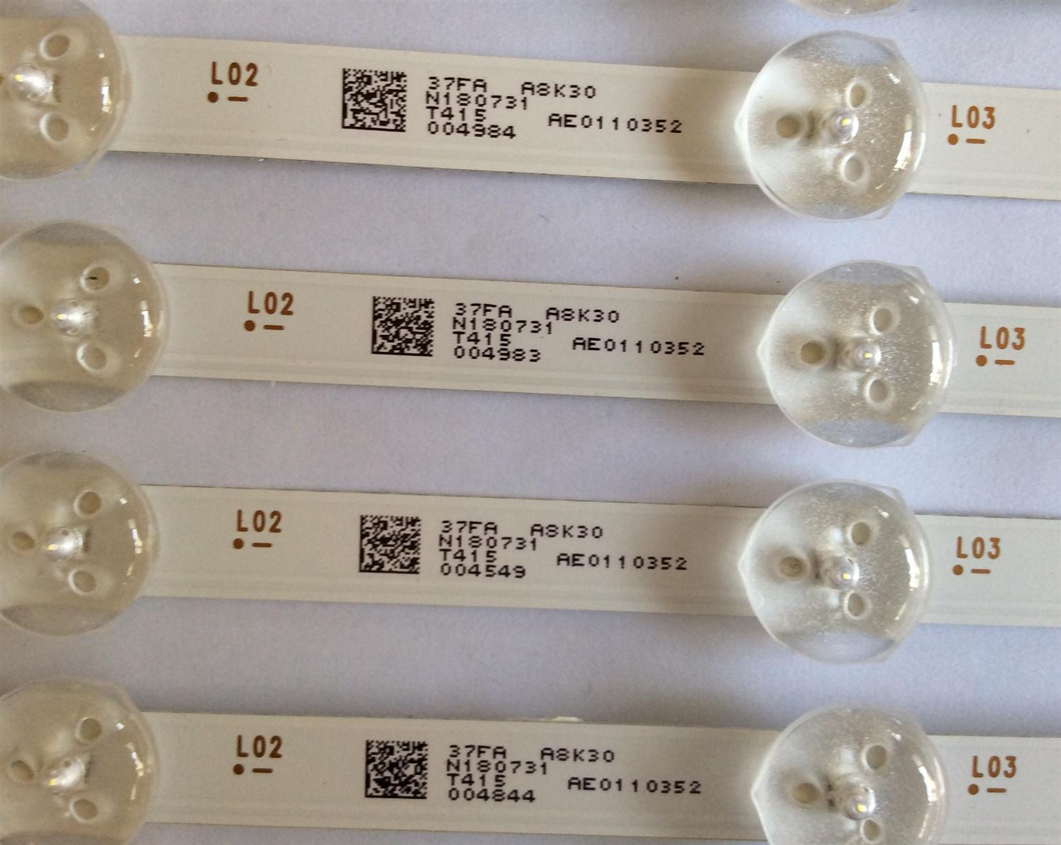 KIT DE LED´S PARA TV NOTA IMPORTANTE : KIT CUENTA ORIGINALMENTE  14 PIEZAS (INCOMPLETO 13 PIEZAS) / RCA AE0110352 / JL.D650A1235-031DS-M / N180731 / PANEL HV650QUB-N9D / MODELO RNSMU6536 - Imagen 3