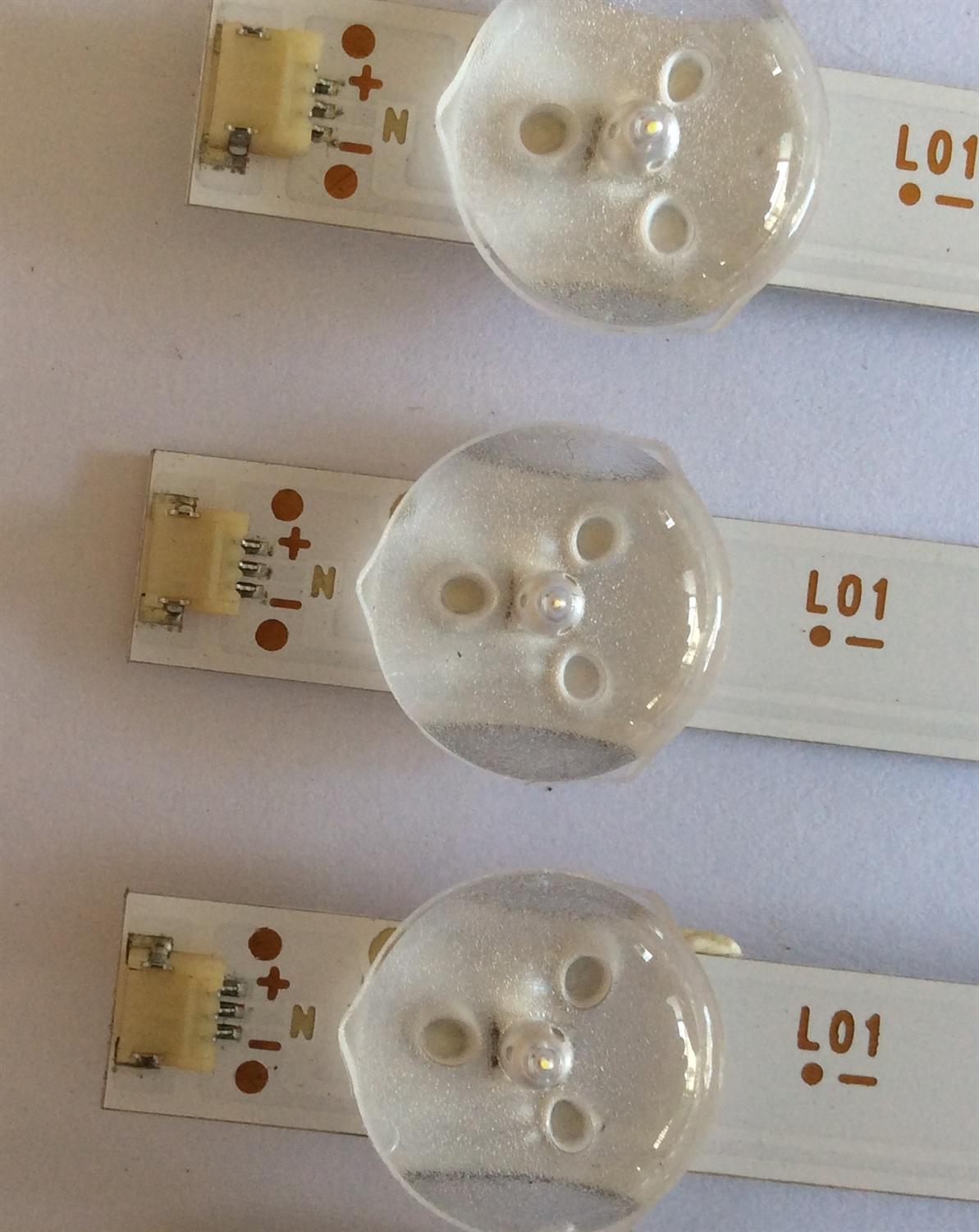 KIT DE LED´S PARA TV NOTA IMPORTANTE : KIT CUENTA ORIGINALMENTE  14 PIEZAS (INCOMPLETO 13 PIEZAS) / RCA AE0110352 / JL.D650A1235-031DS-M / N180731 / PANEL HV650QUB-N9D / MODELO RNSMU6536 - Imagen 4
