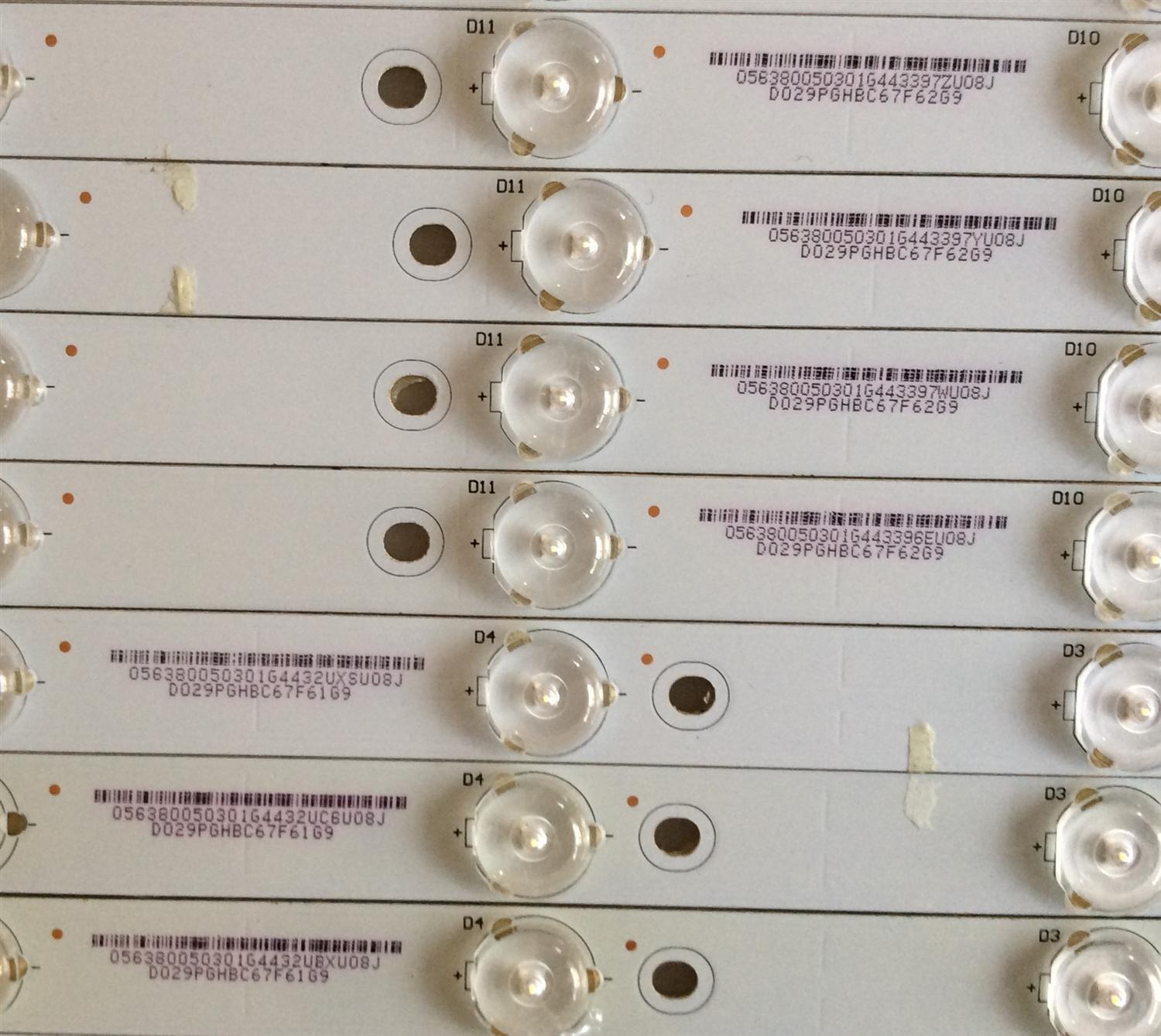 KIT DE LED'S PARA TV NOTA IMPORTANTE : KIT CUENTA ORIGINALMENTE 12 PIEZAS (INCOMPLETO 11 PIEZA) / VIZIO 56.38005.030 / 131210-WS-550-014-LAKERS-C8-R / 131210-WS-550-014-LAKERS-C8-L / PANEL T550HVN03.2 / MODELO E550I-B2 LWZ2PPAQ - Imagen 3